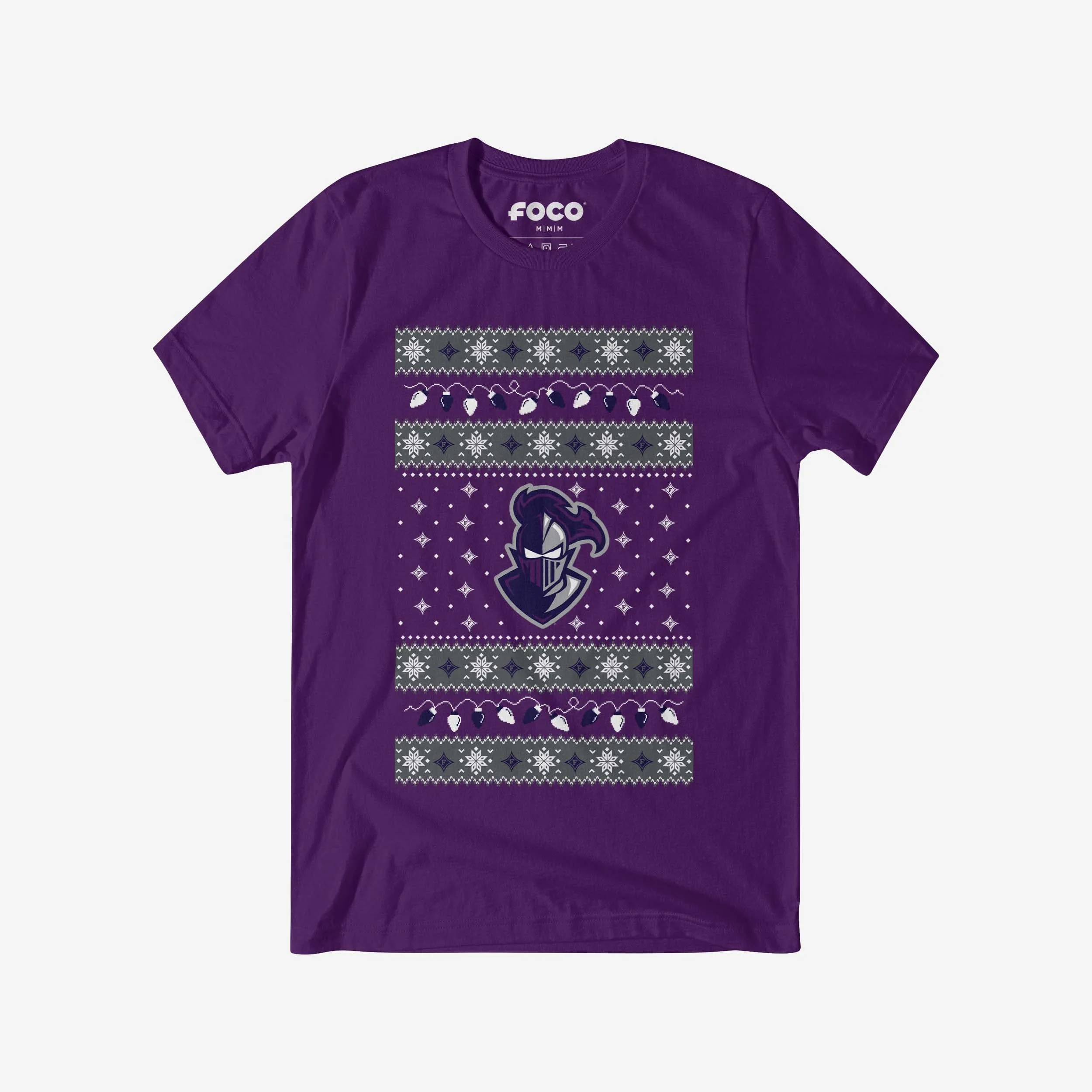Furman Paladins Holiday Lights Sweater T-Shirt