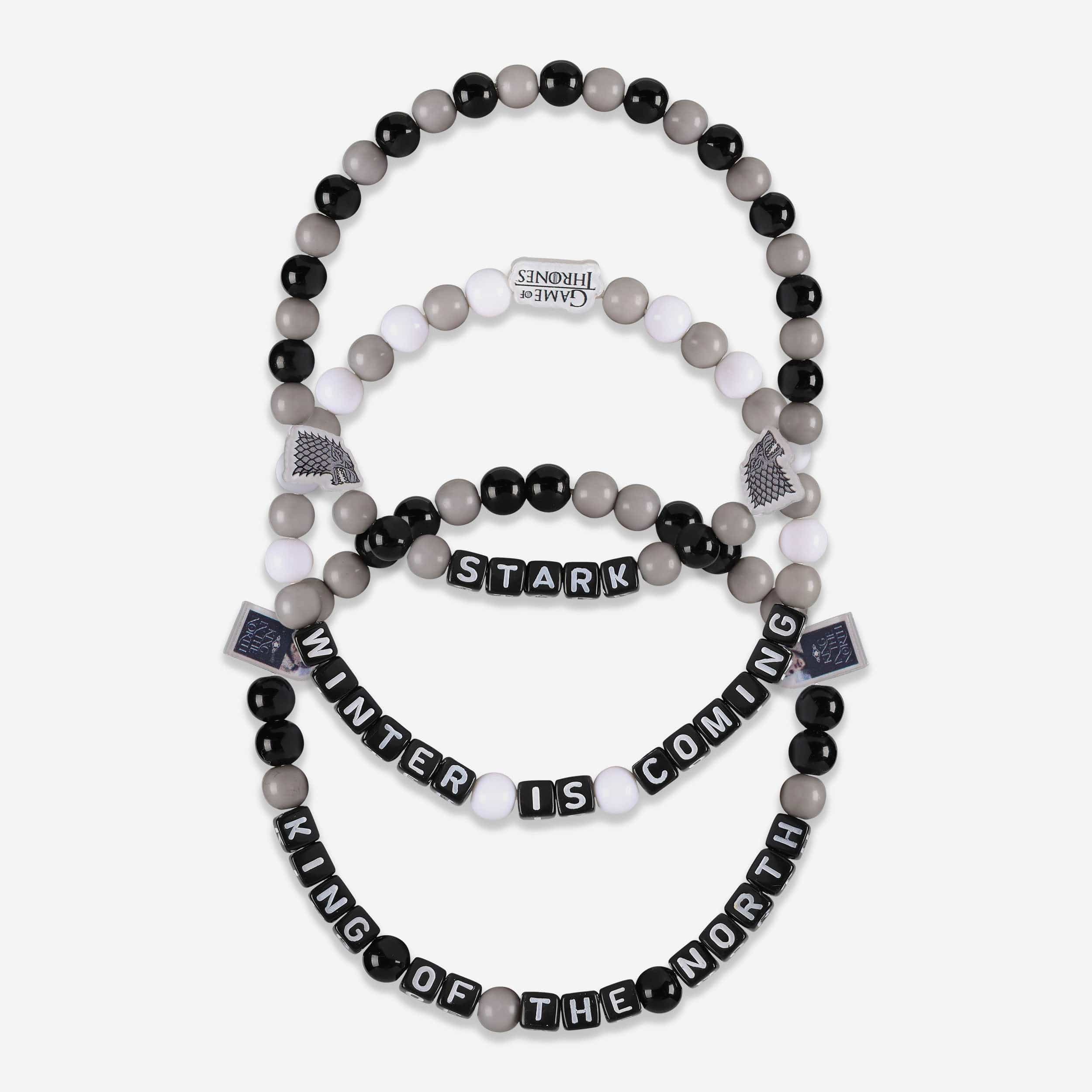 Game of Thrones™ House Stark 3 Pack Beaded Friendship Bracelet