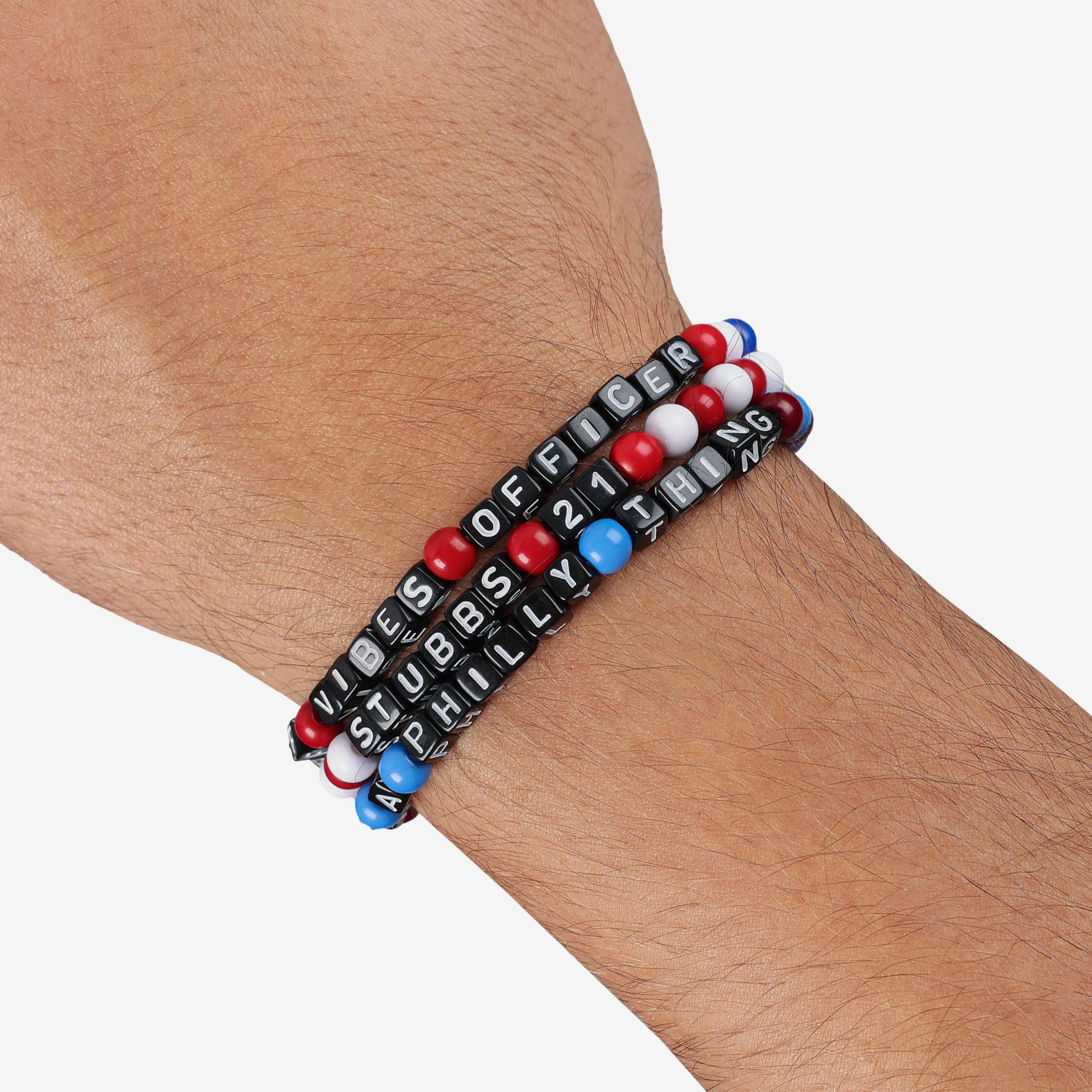 Garrett Stubbs Philadelphia Phillies 3 Pack Player Beaded Friendship Bracelet - Image 4