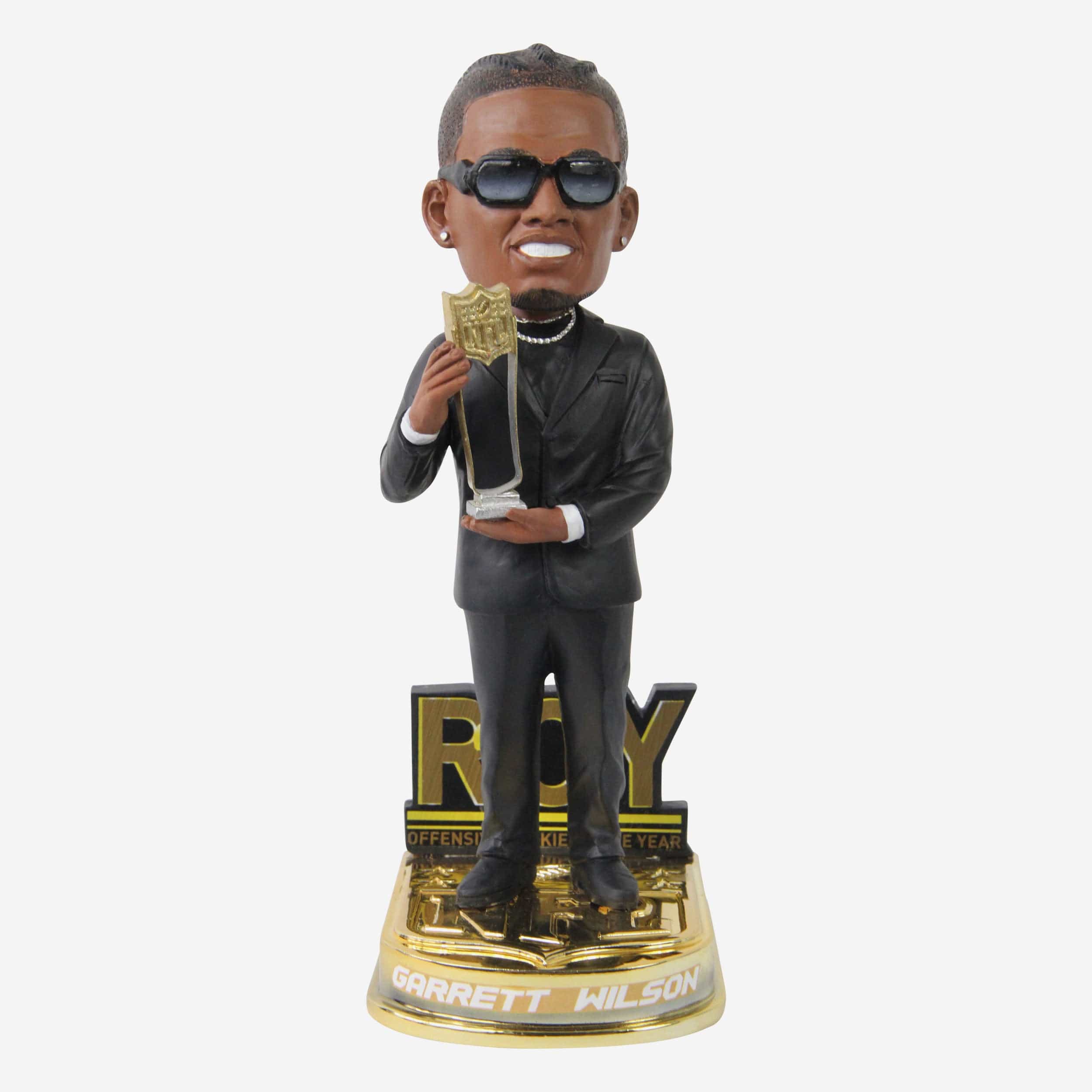 Garrett Wilson New York Jets 2022 NFL Offensive Rookie Of The Year Bobblehead
