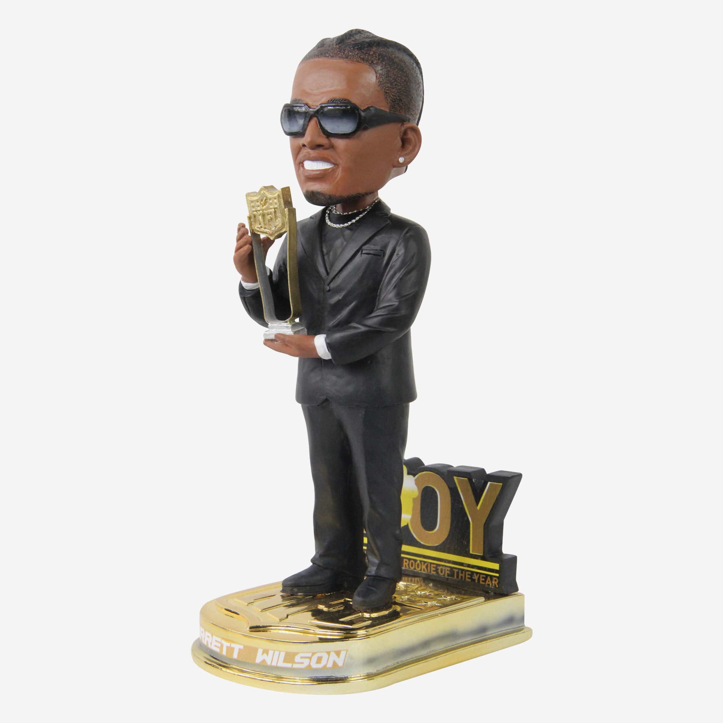 Garrett Wilson New York Jets 2022 NFL Offensive Rookie Of The Year Bobblehead - Image 4