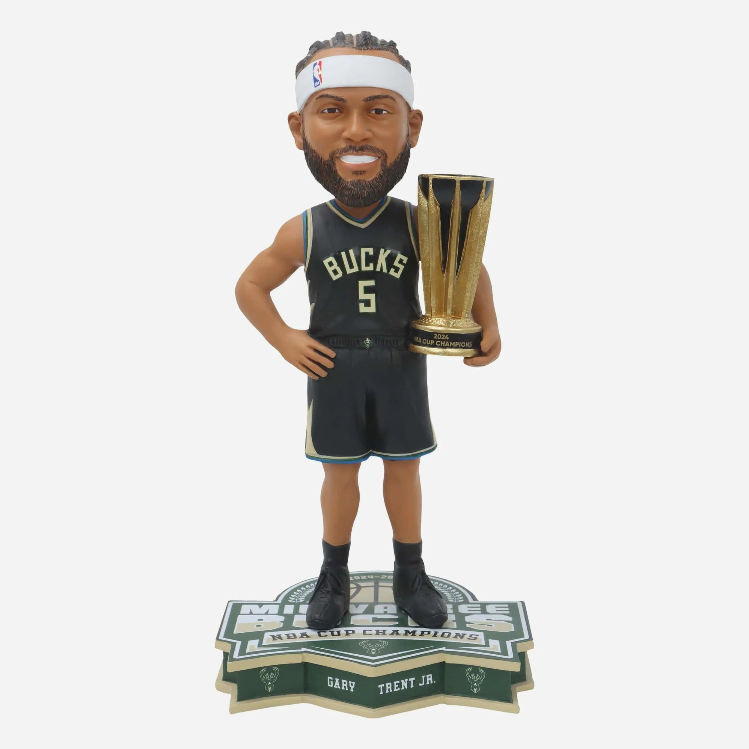 Gary Trent Jr Milwaukee Bucks 2024 NBA Cup Champions Bobblehead