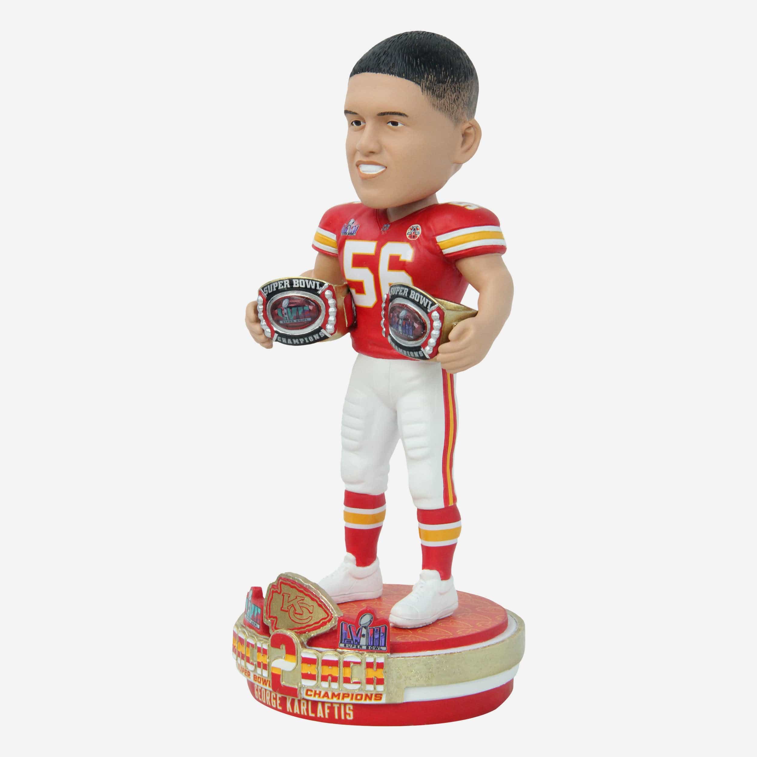 George Karlaftis Kansas City Chiefs Super Bowl LVIII Champions Bobblehead - Image 4