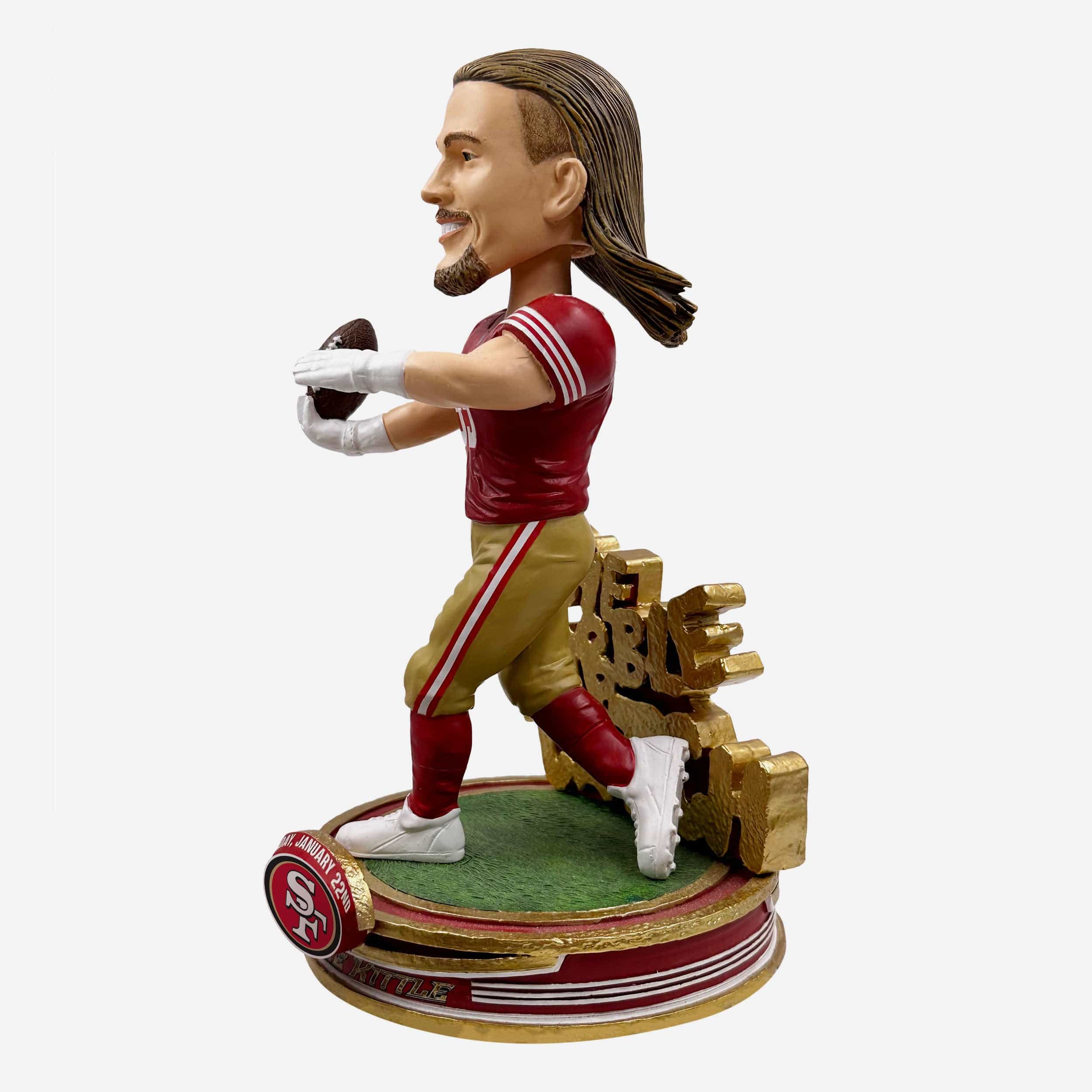 George Kittle San Francisco 49ers Circus Catch Bobblehead - Image 4