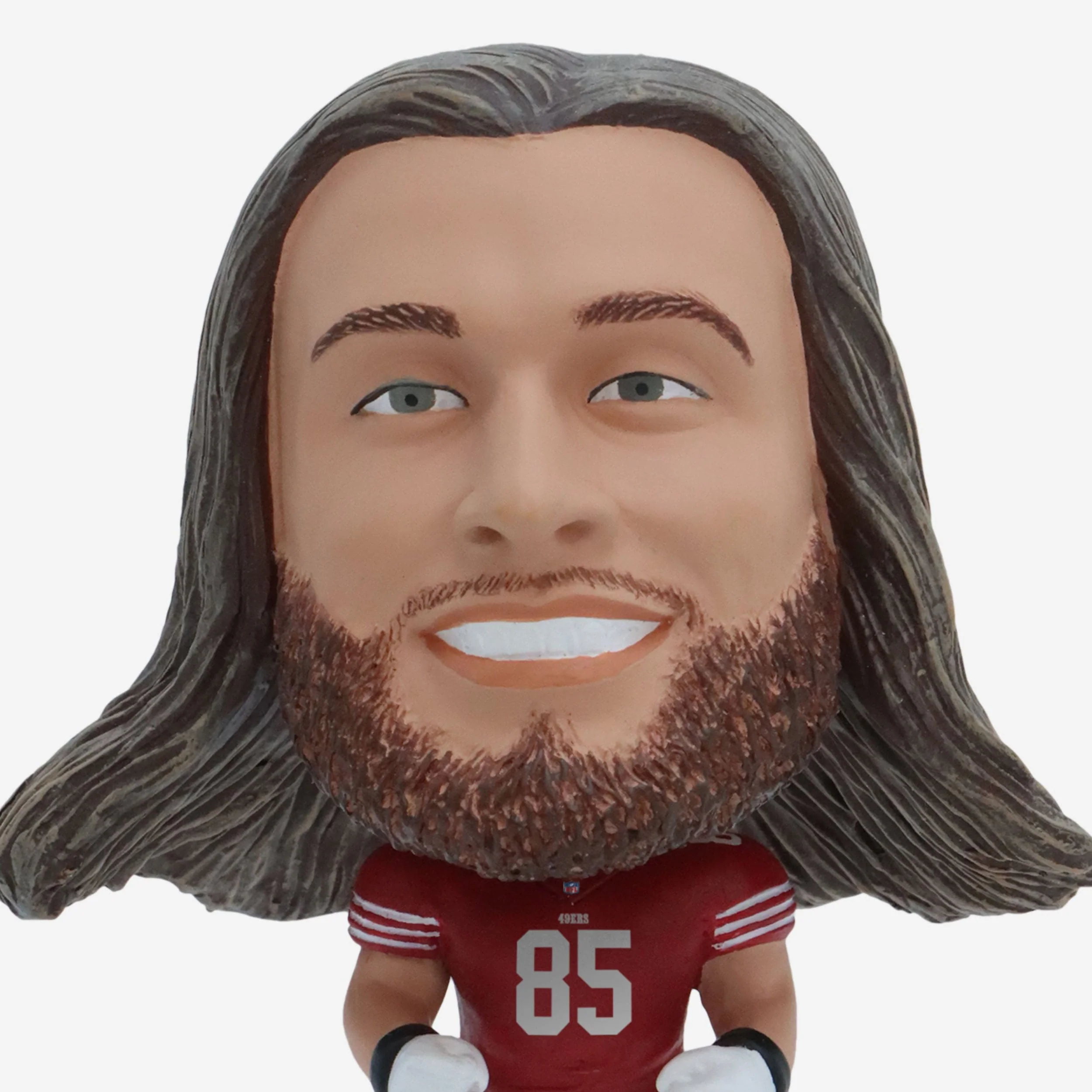 George Kittle San Francisco 49ers Field Stripe Mini Bighead Bobblehead - Image 2