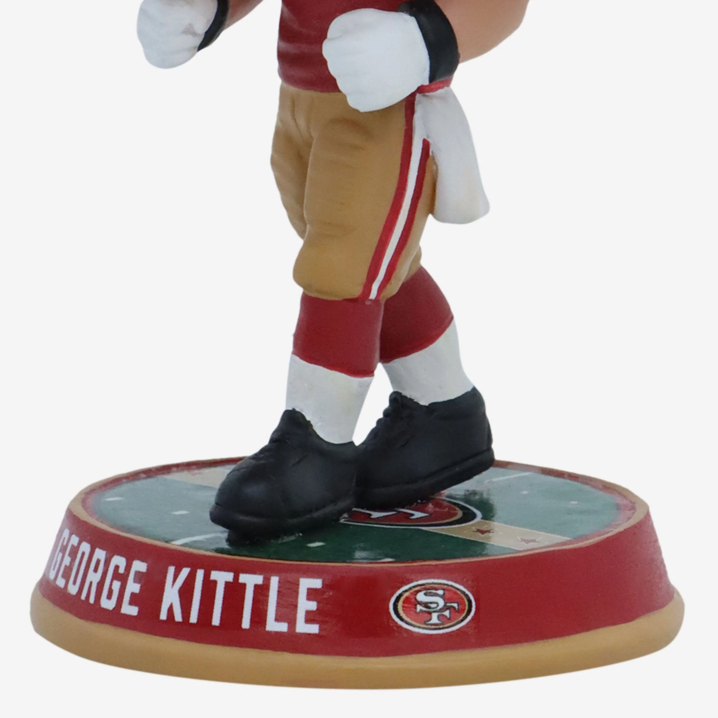 George Kittle San Francisco 49ers Field Stripe Mini Bighead Bobblehead - Image 3