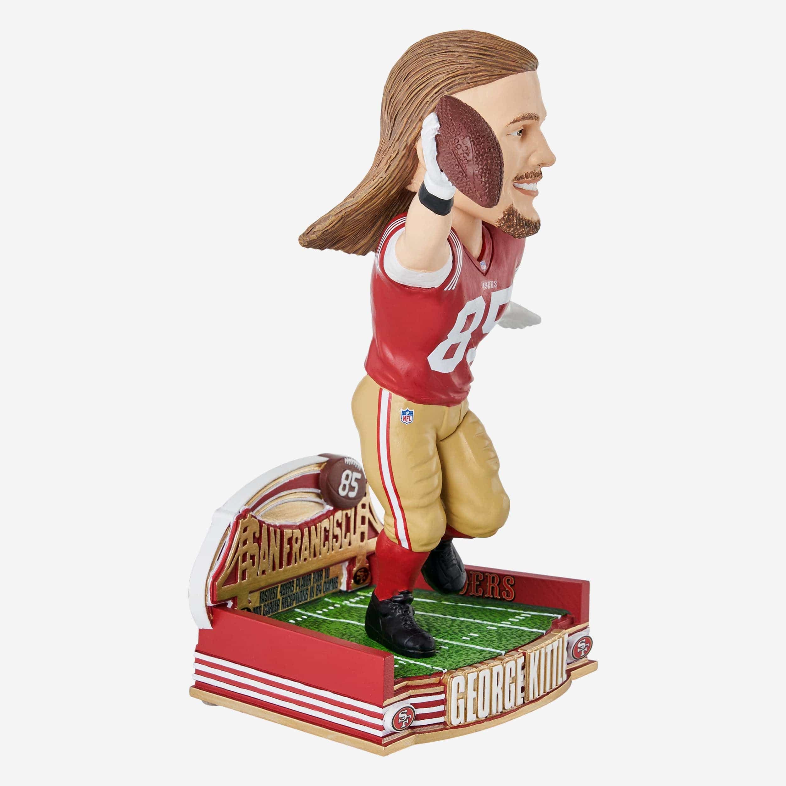 George Kittle San Francisco 49ers Franchise Fastest To 400 Receptions Bobblehead - Image 4