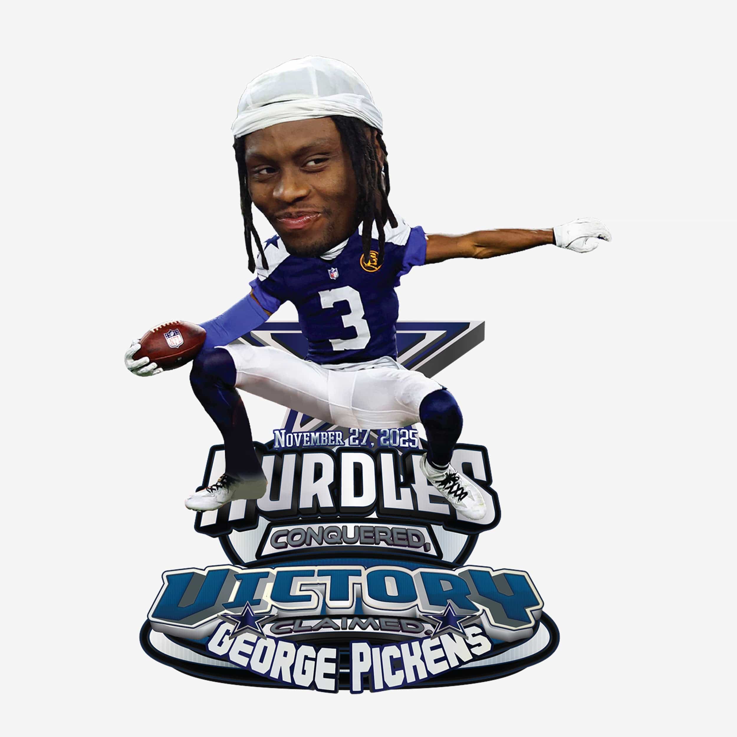George Pickens Dallas Cowboys Gamebreaker Hurdle Bobblehead