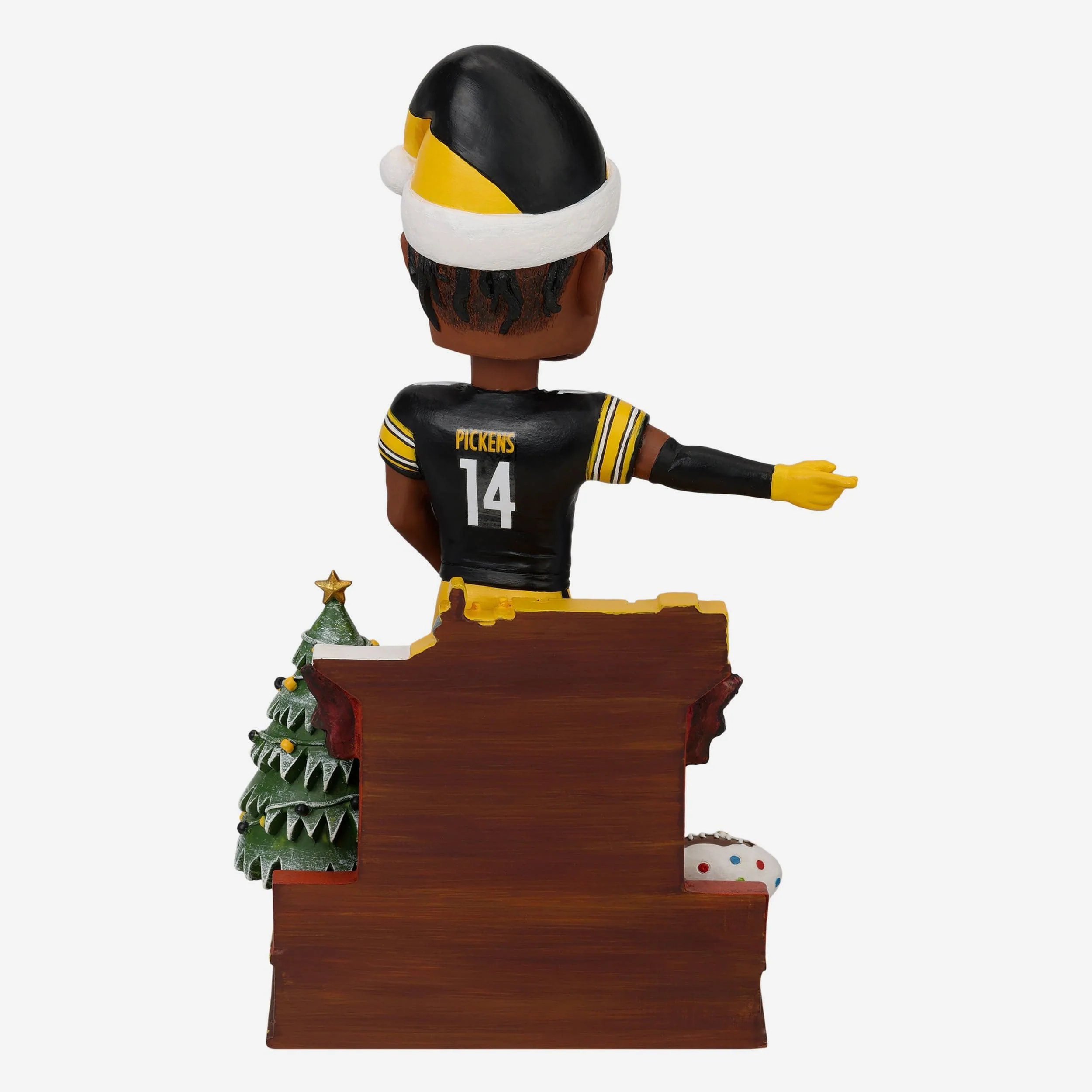 George Pickens Pittsburgh Steelers Holiday Snowglobe Bobblehead - Image 5