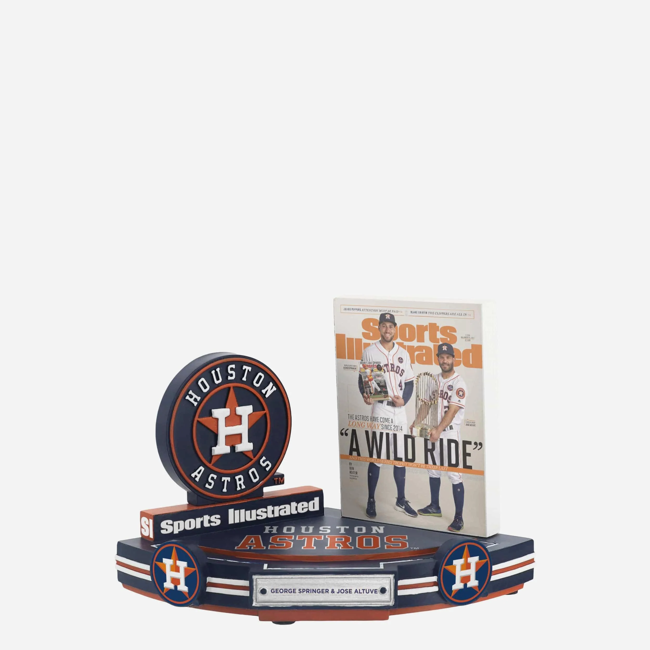George Springer & Jose Altuve Houston Astros A Wild Ride Sports Illustrated Cover Bobblehead - Image 5