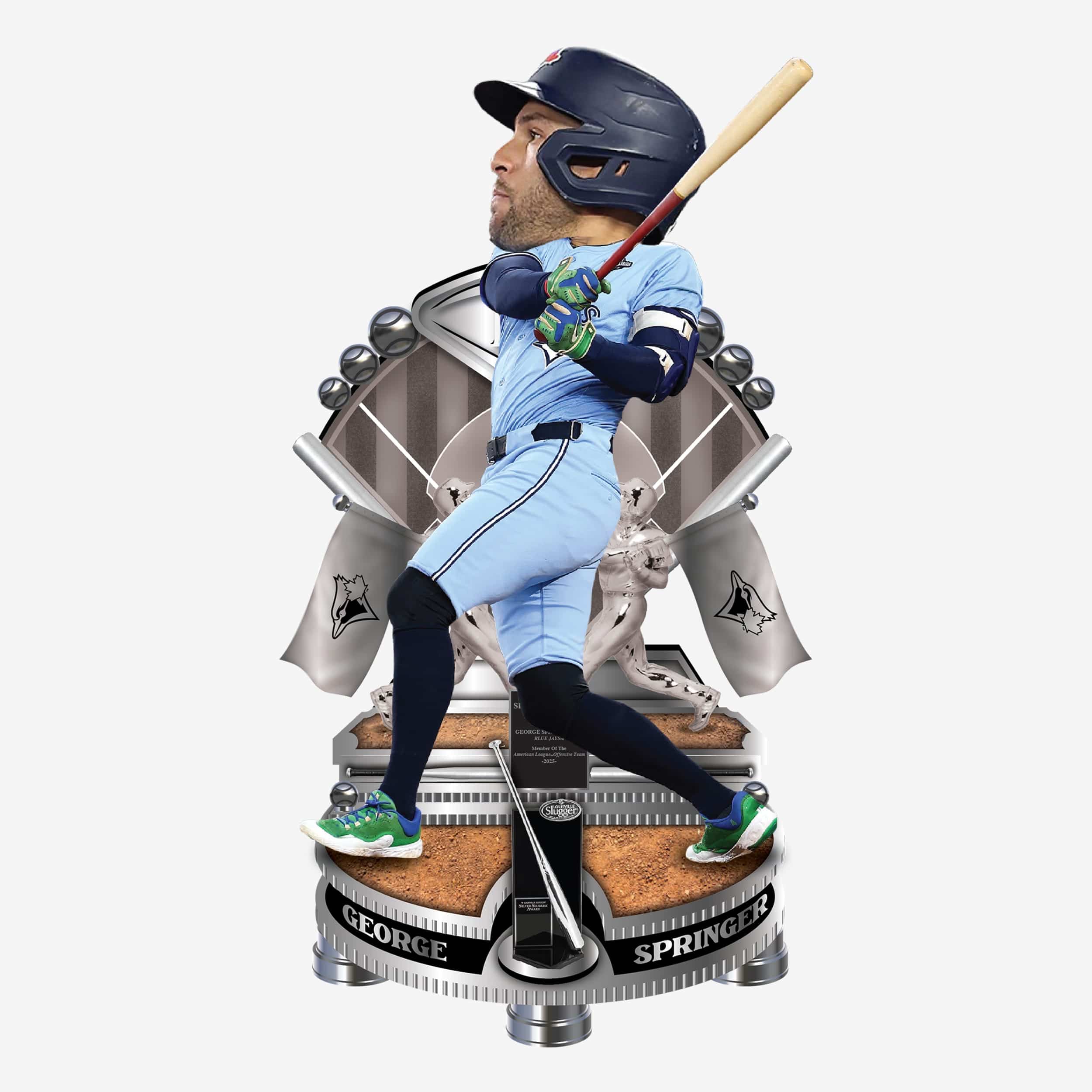 George Springer Toronto Blue Jays 2025 Silver Slugger Bobblehead