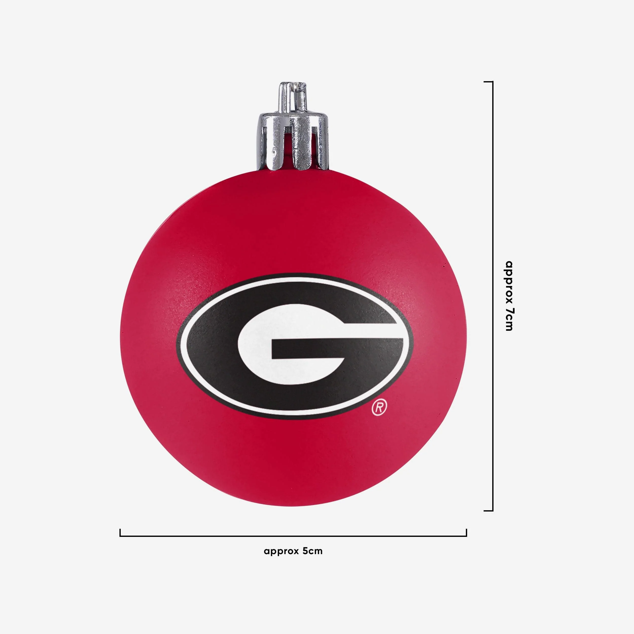 Georgia Bulldogs 12 Pack Plastic Ball Ornament Set - Image 3