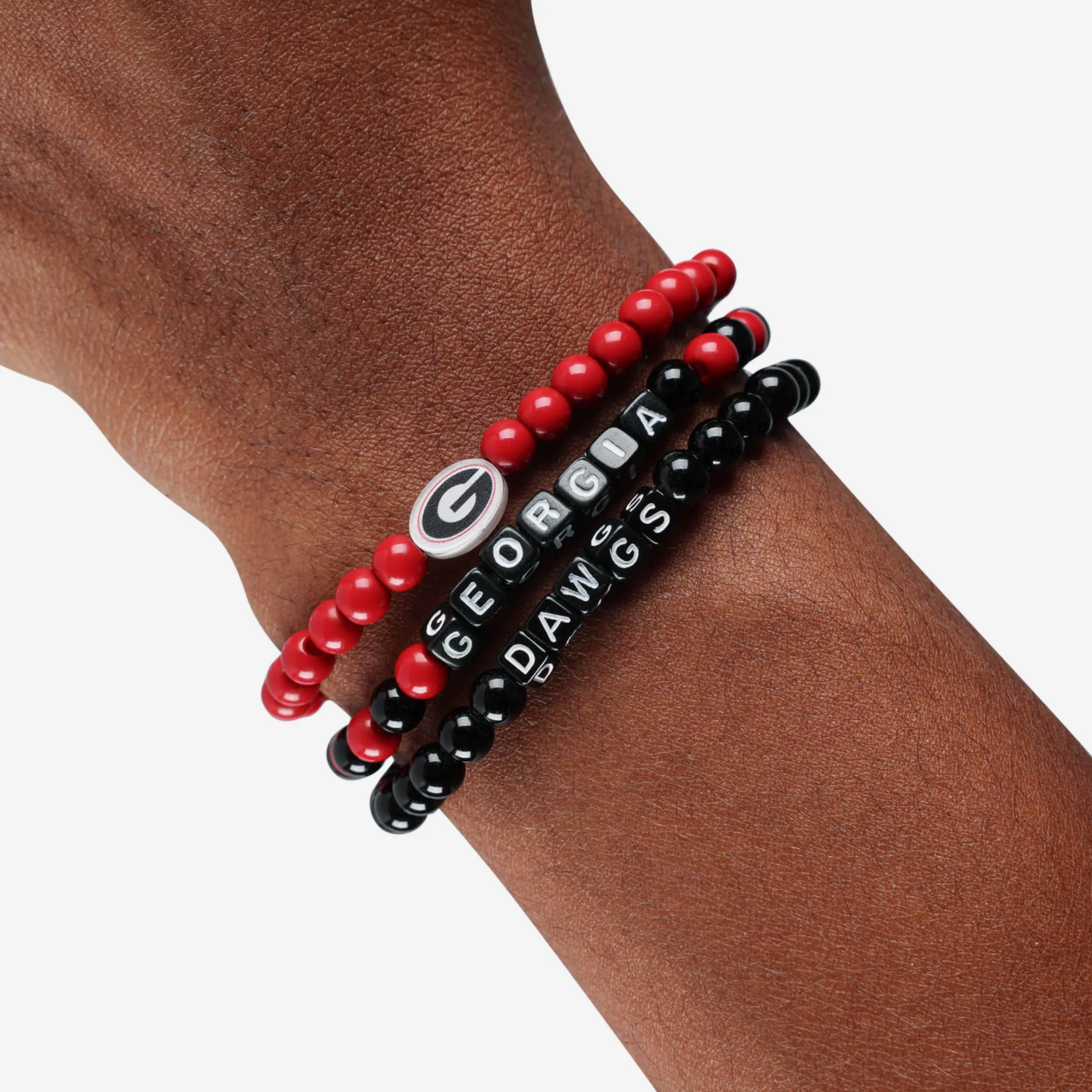 Georgia Bulldogs 3 Pack Beaded Friendship Bracelet - Image 4
