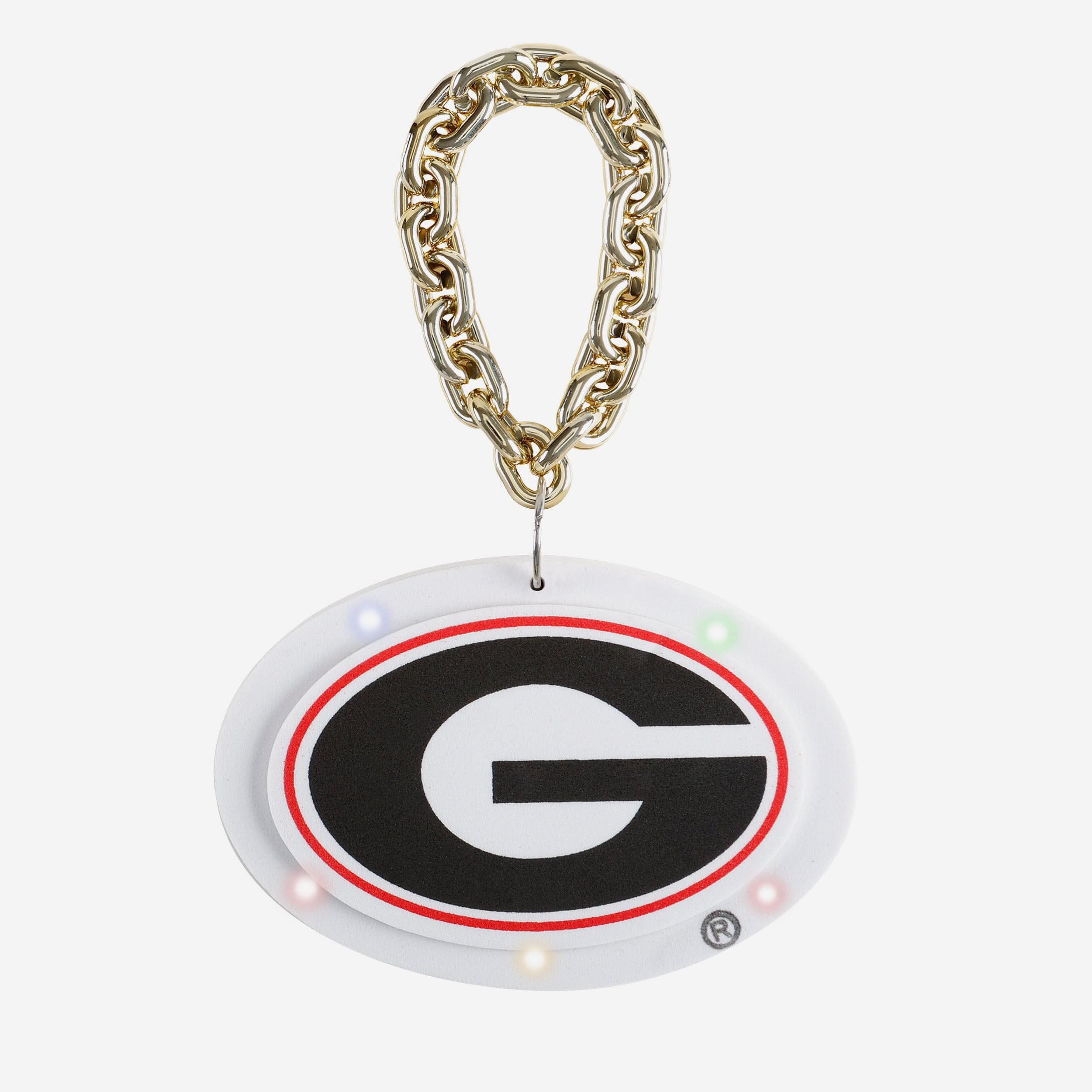Georgia Bulldogs Big Logo Light Up Chain Ornament