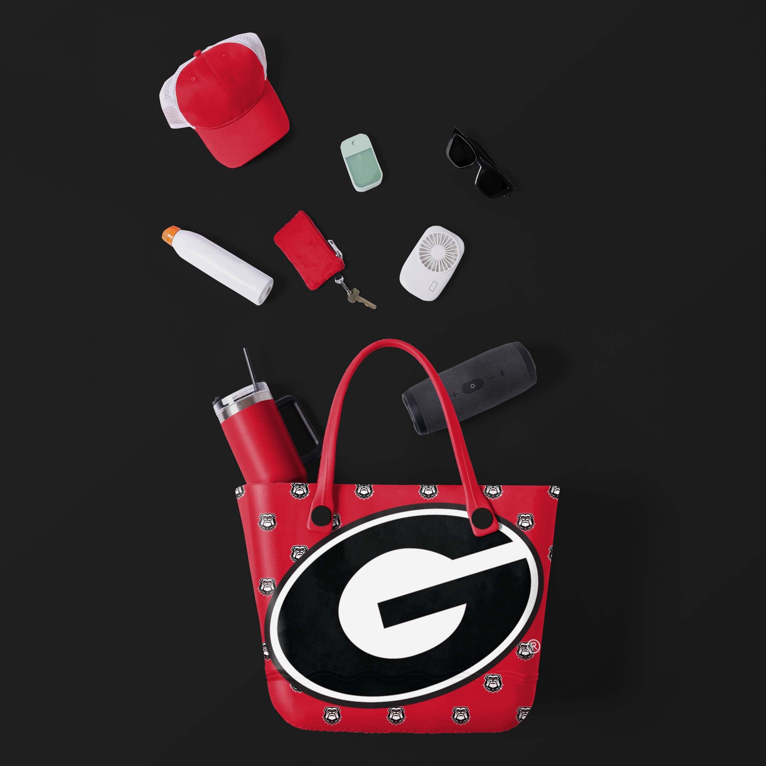 Georgia Bulldogs Big Logo Mini Print Tailgate Tote Bag - Image 2