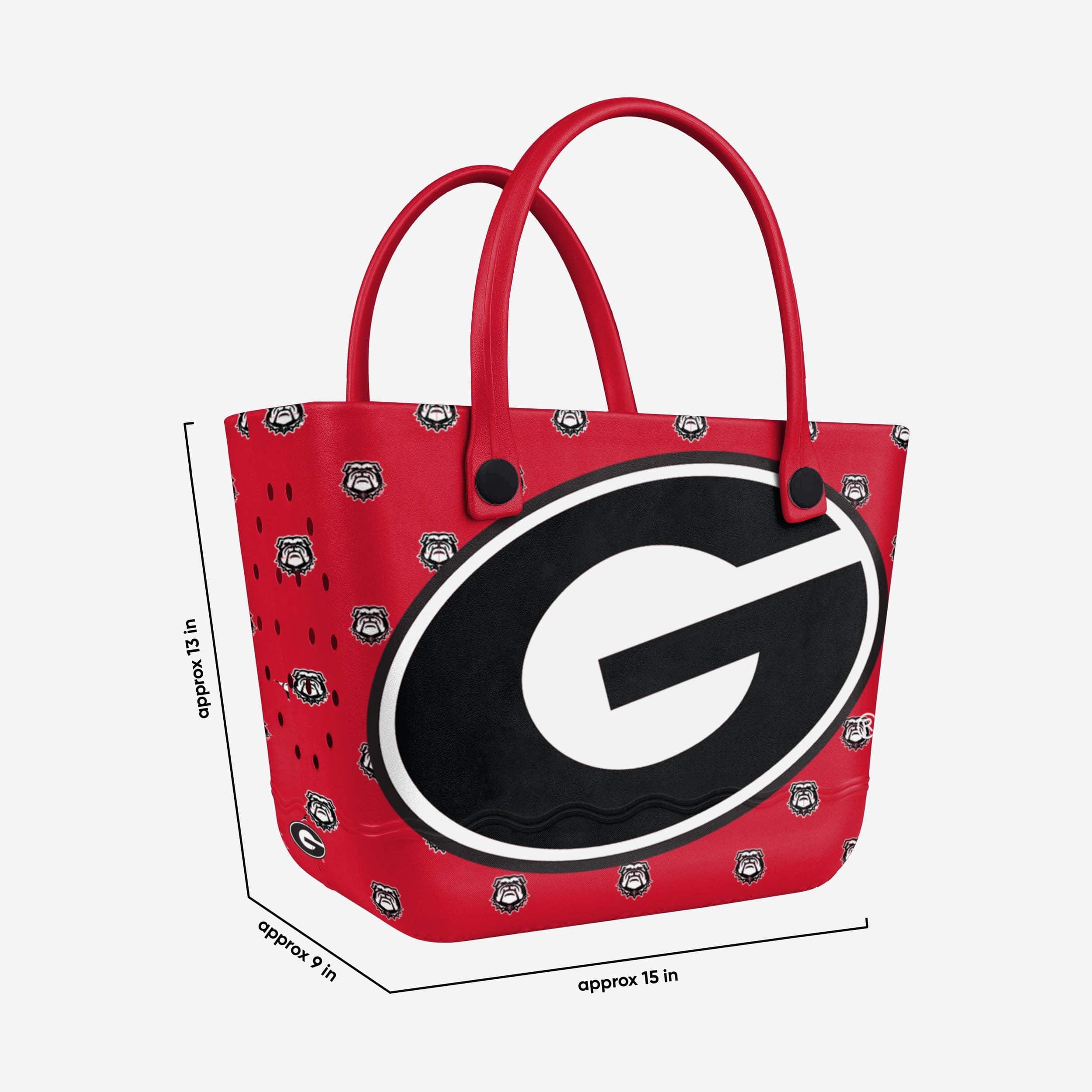 Georgia Bulldogs Big Logo Mini Print Tailgate Tote Bag - Image 3
