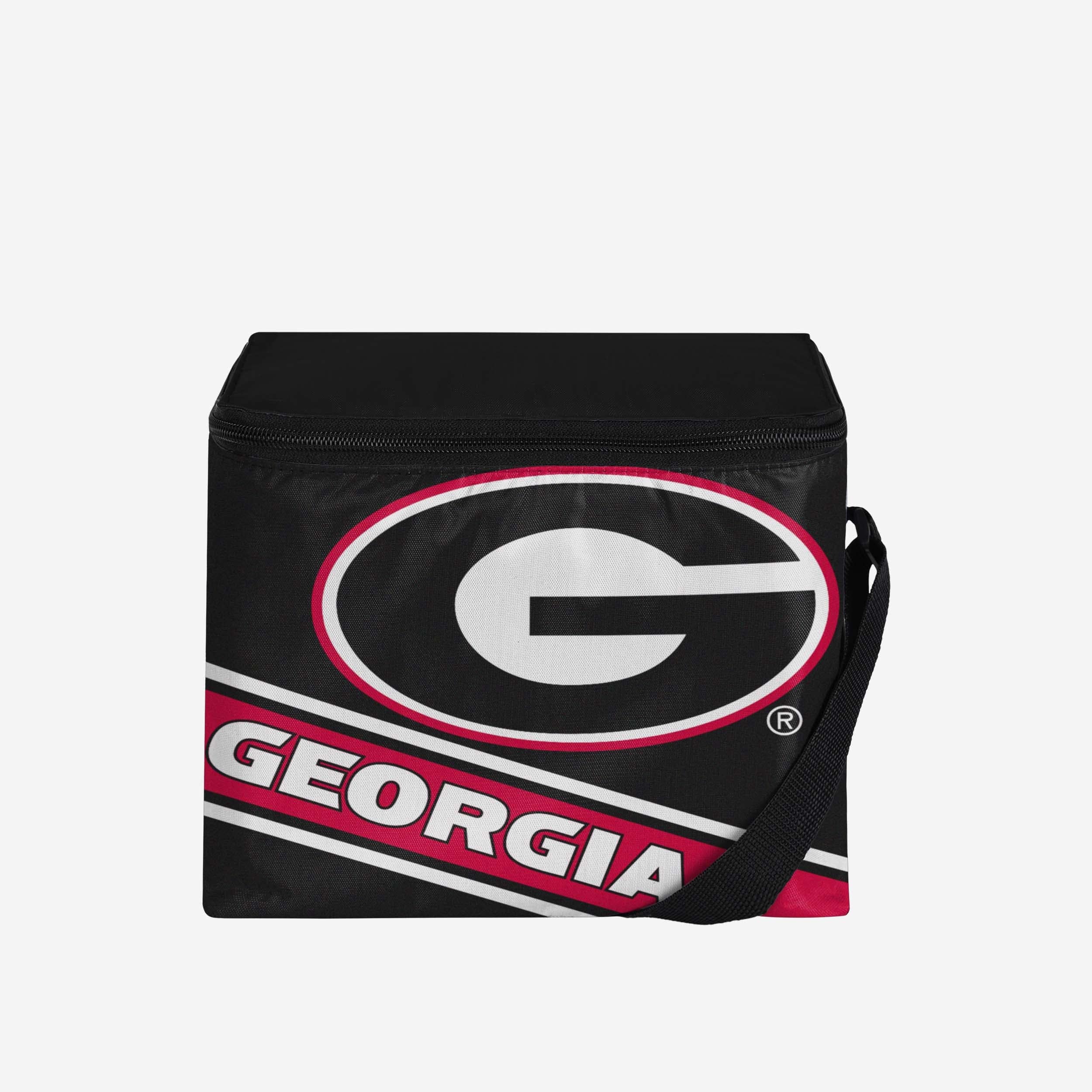 Georgia Bulldogs Big Logo Stripe 6 Pack Cooler