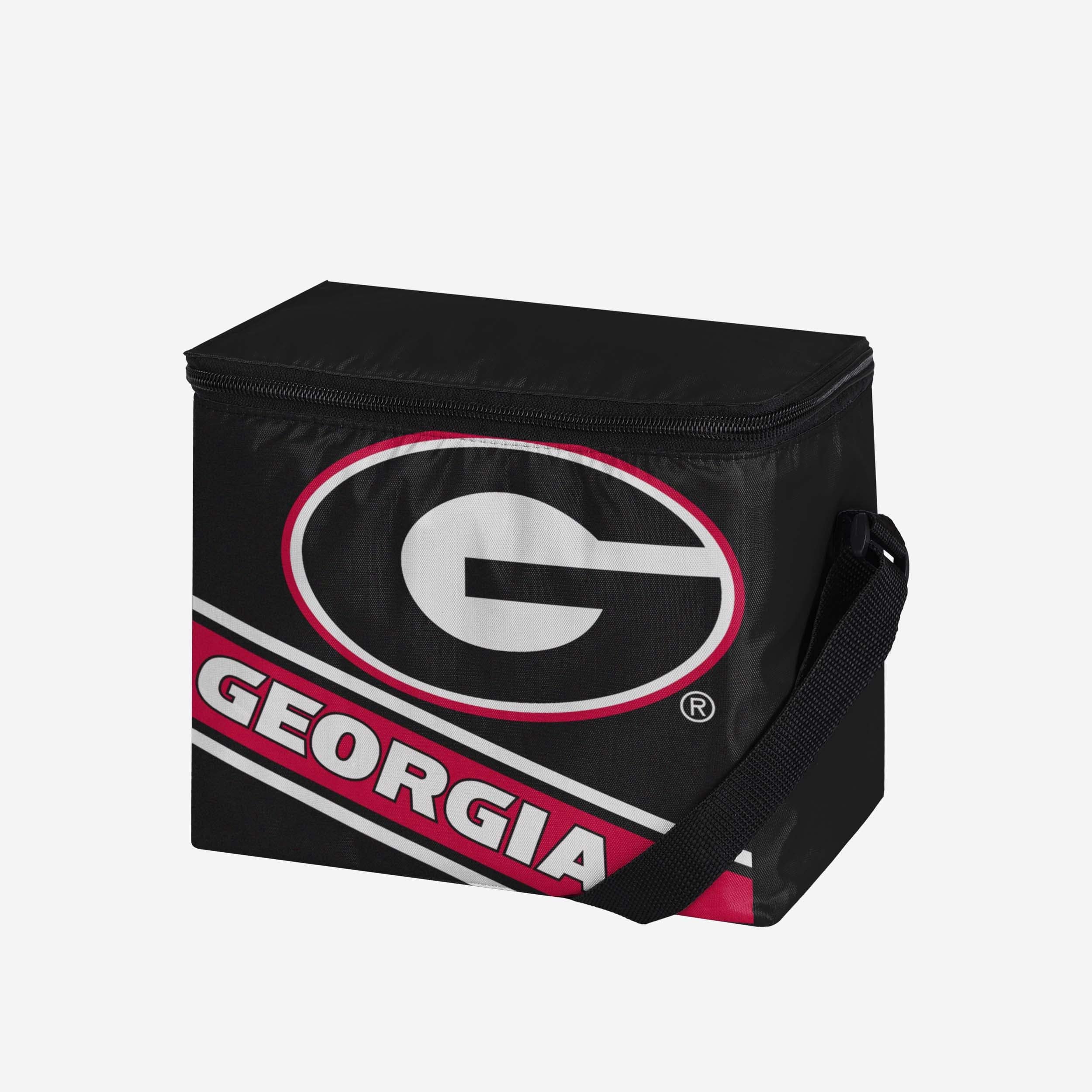 Georgia Bulldogs Big Logo Stripe 6 Pack Cooler - Image 2