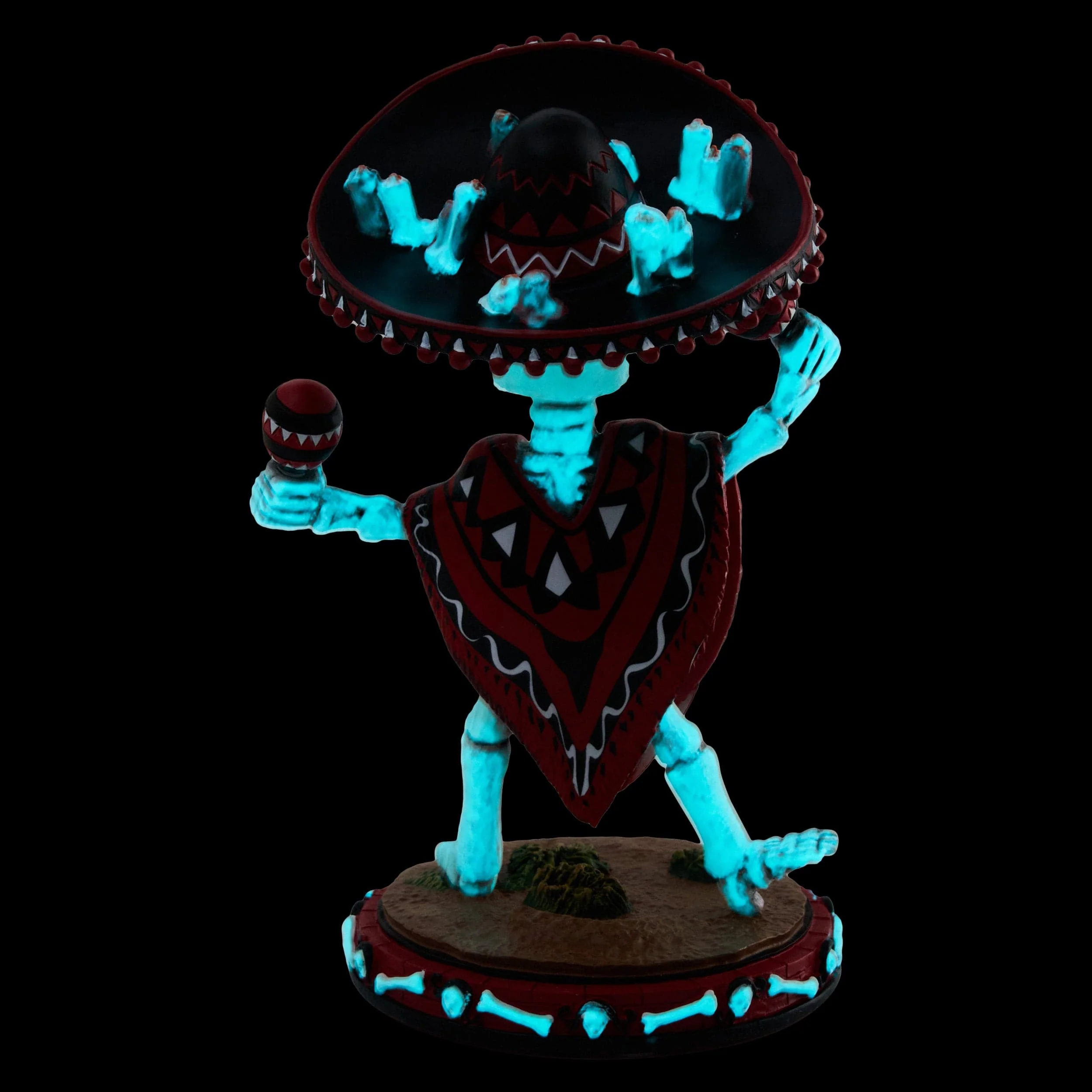 Georgia Bulldogs Calavera Glow in the Dark Bobblehead - Image 7