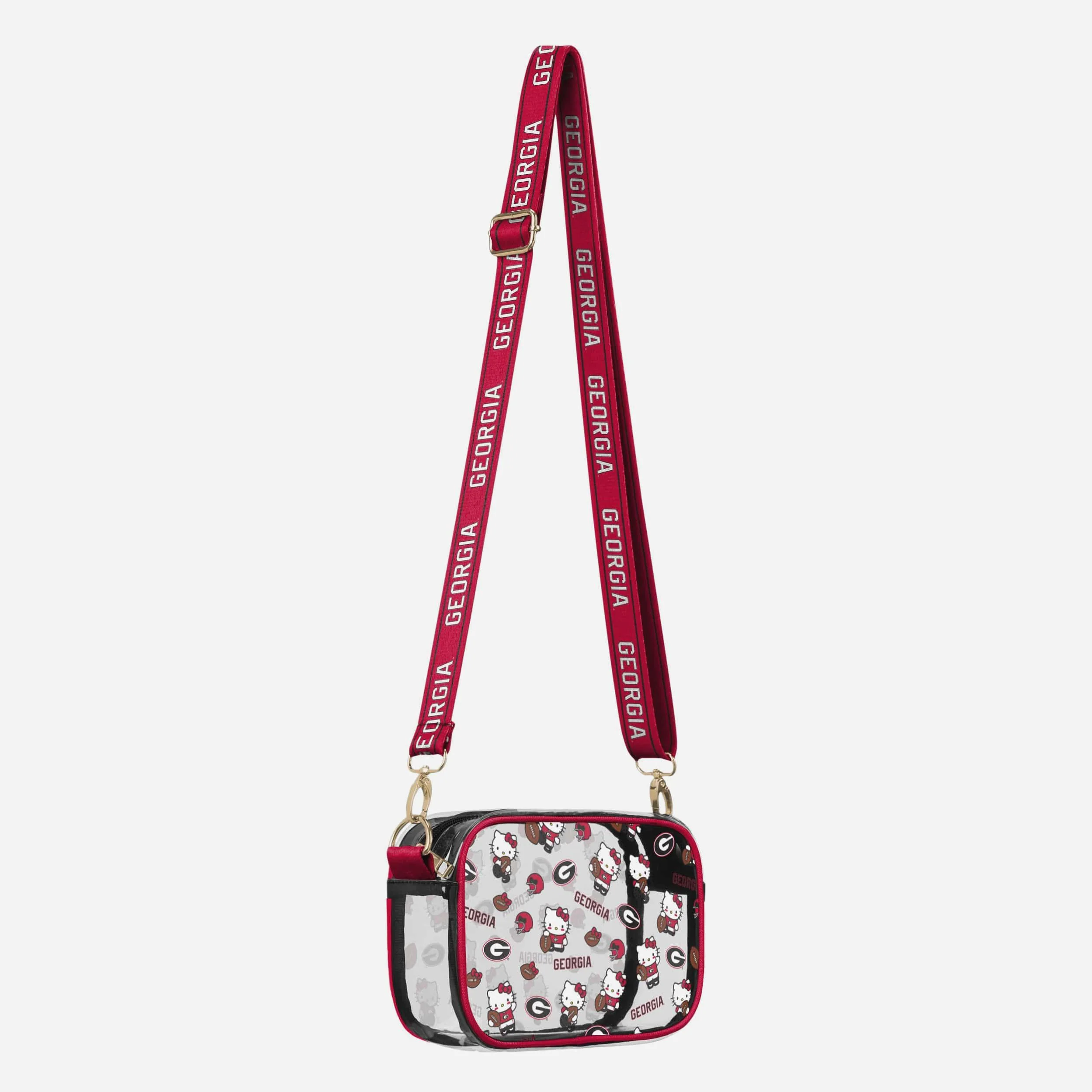 Georgia Bulldogs Hello Kitty® Clear Crossbody Bag - Image 2