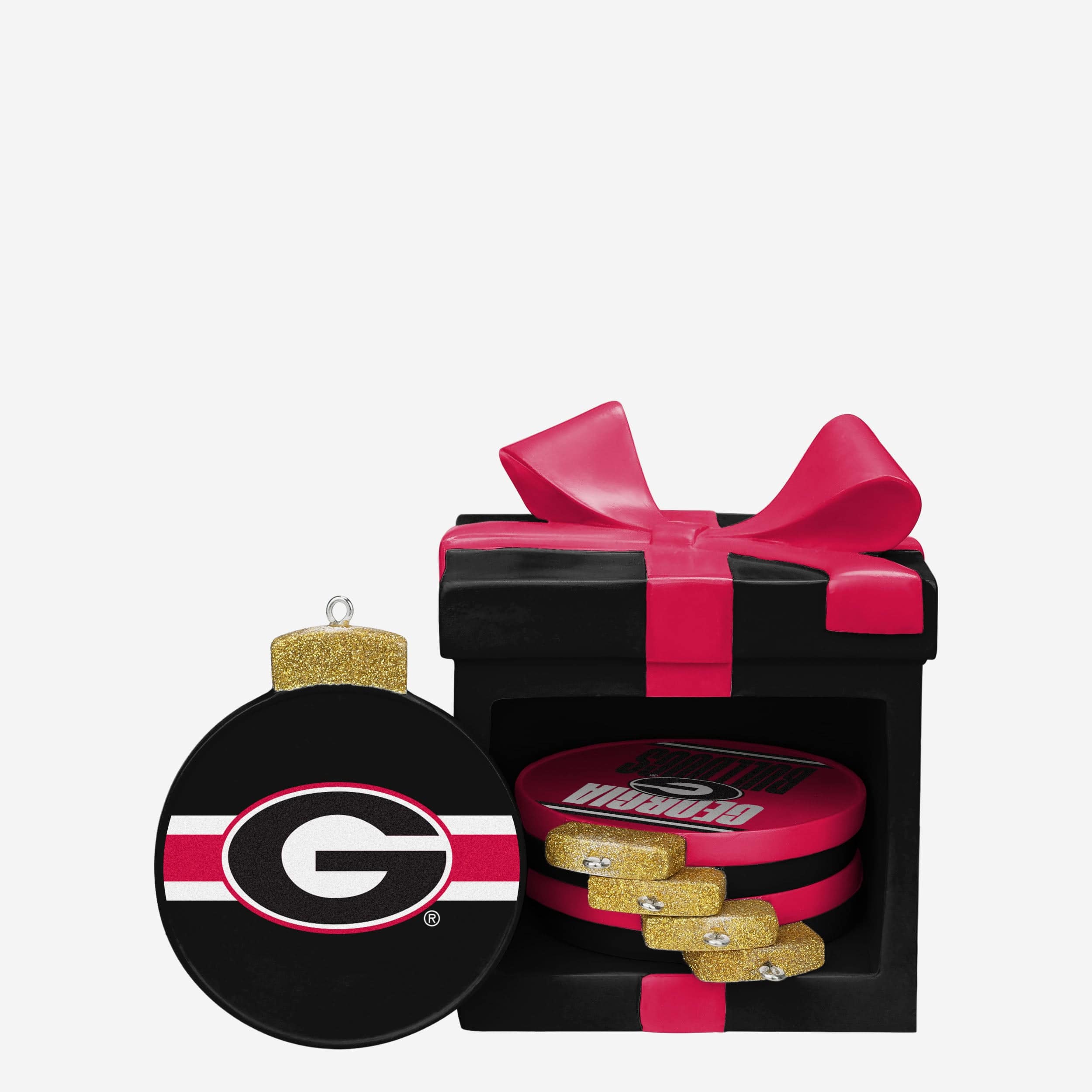 Georgia Bulldogs Holiday 5 Pack Coaster Set