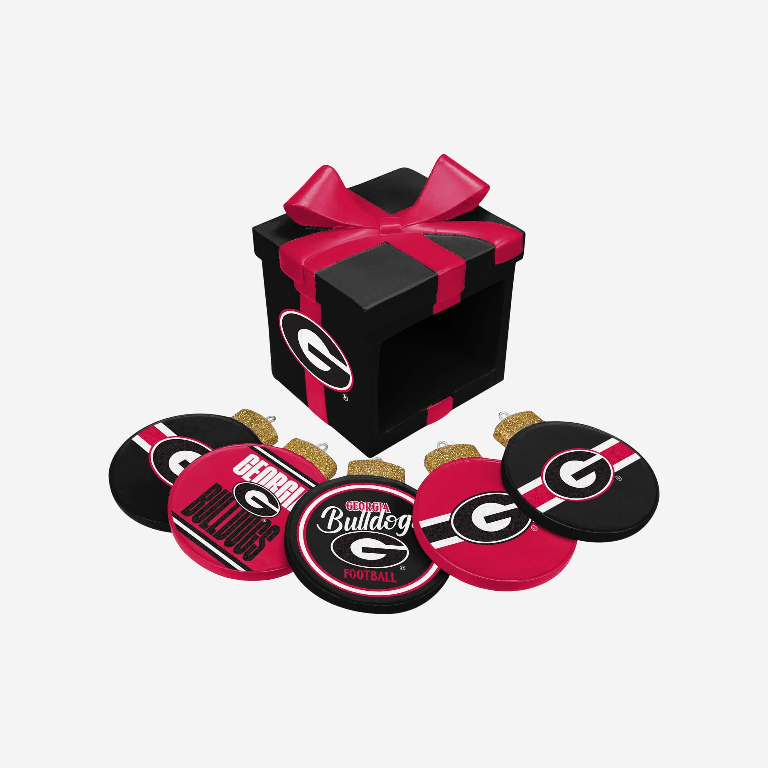 Georgia Bulldogs Holiday 5 Pack Coaster Set - Image 3