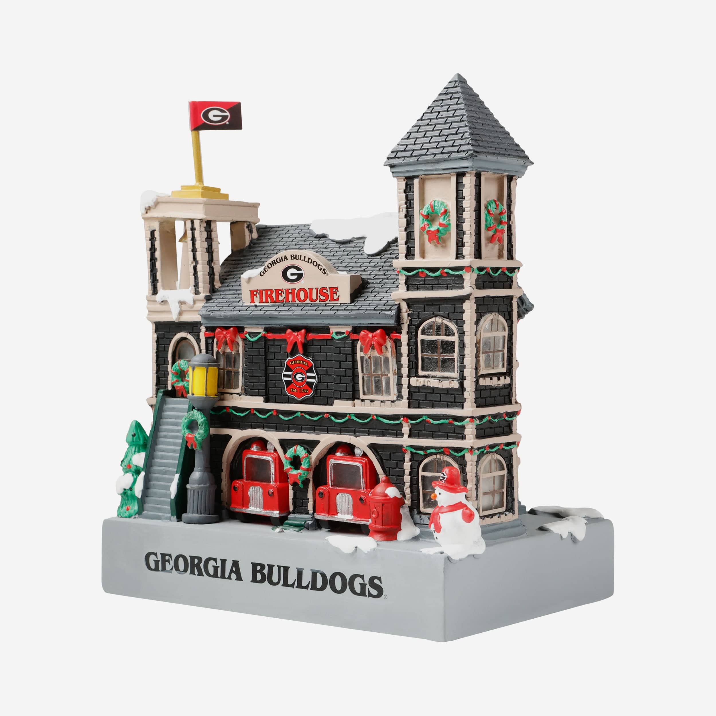 Georgia Bulldogs Light Up Resin Team Firehouse - Image 4