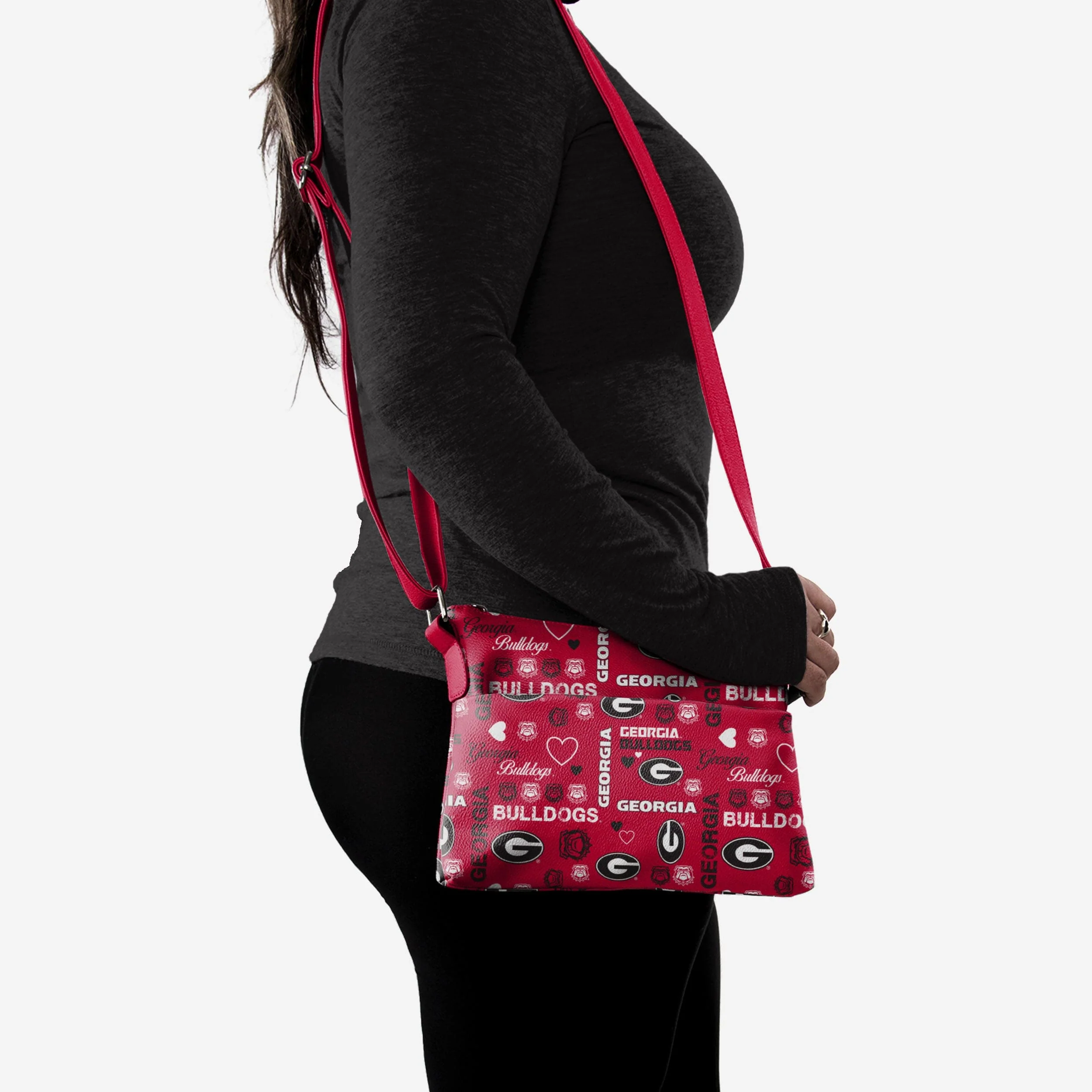 Georgia Bulldogs Logo Love Crossbody Purse - Image 2
