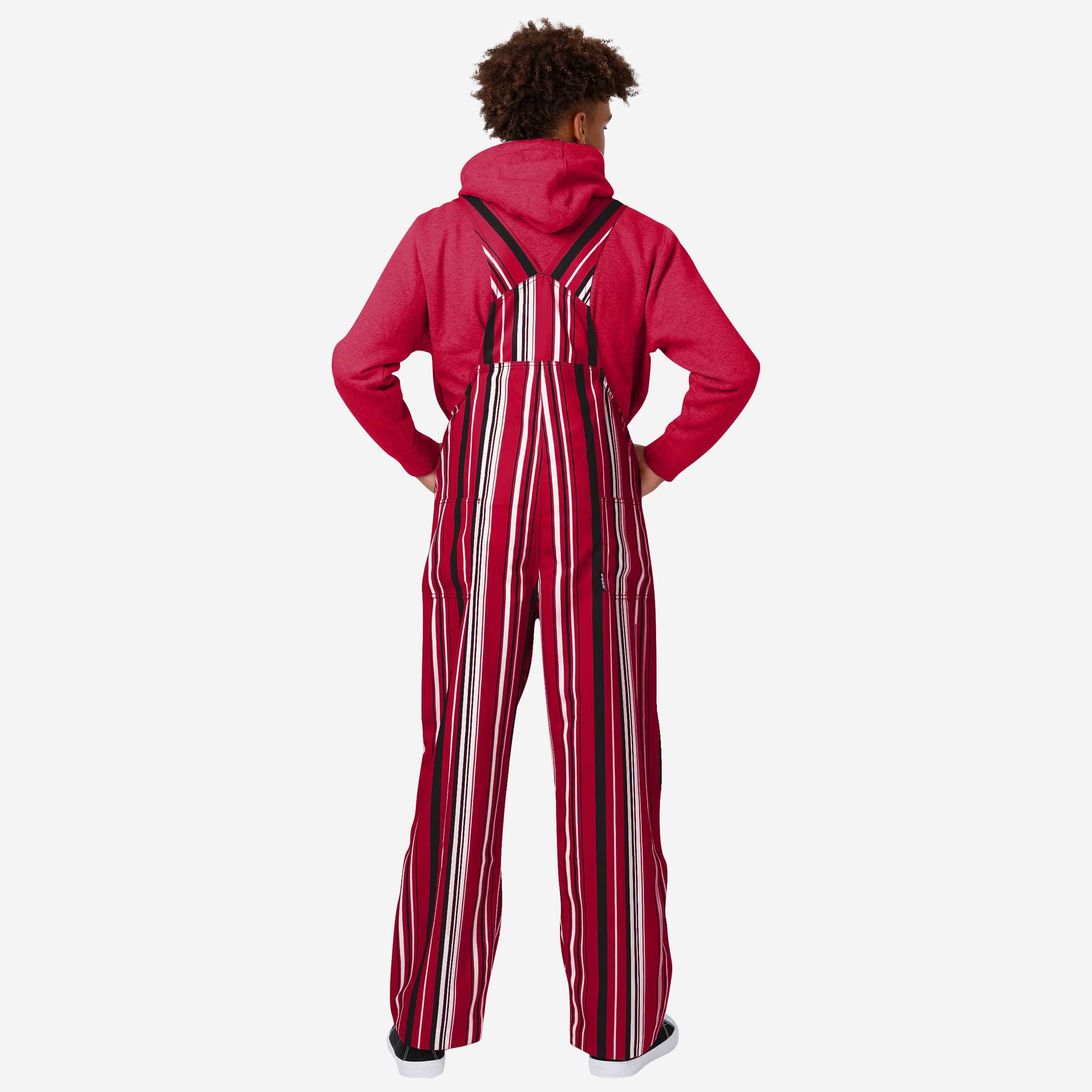 Georgia Bulldogs Mens Hyper Stripe Bib Overalls - Image 2