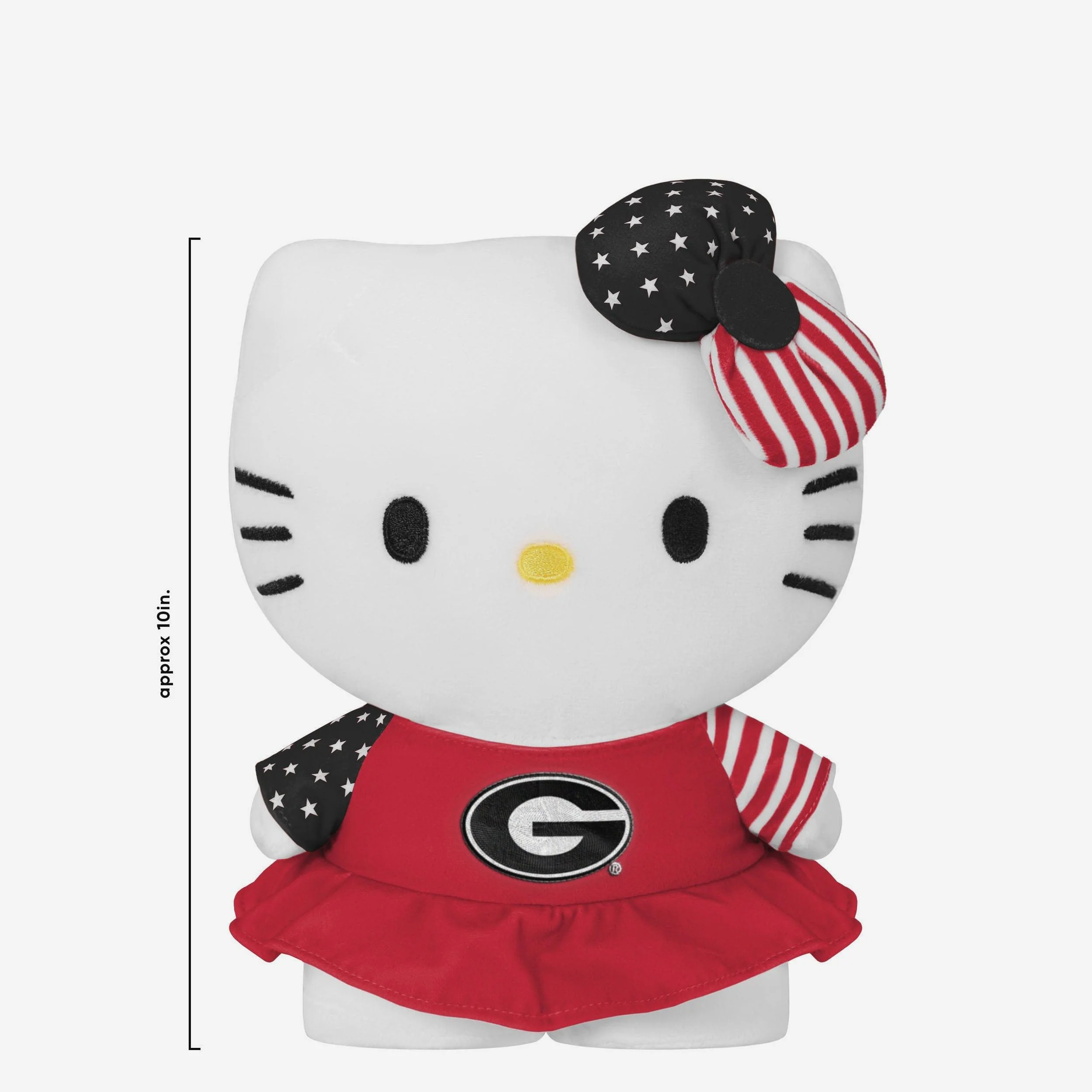 Georgia Bulldogs USA Bow Hello Kitty® Americana Plush - Image 2