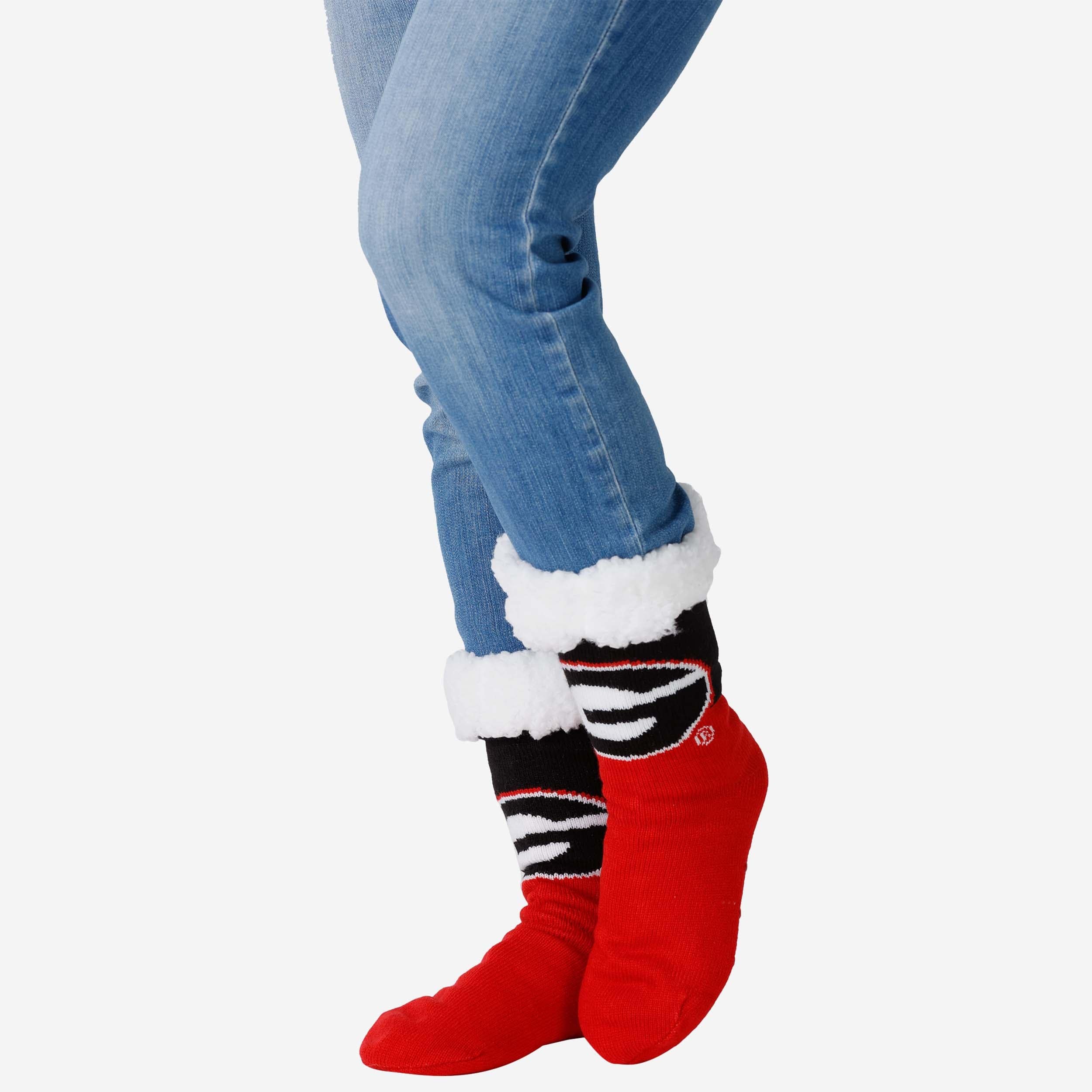 Georgia Bulldogs Womens Fan Footy 3 Pack Slipper Socks - Image 2