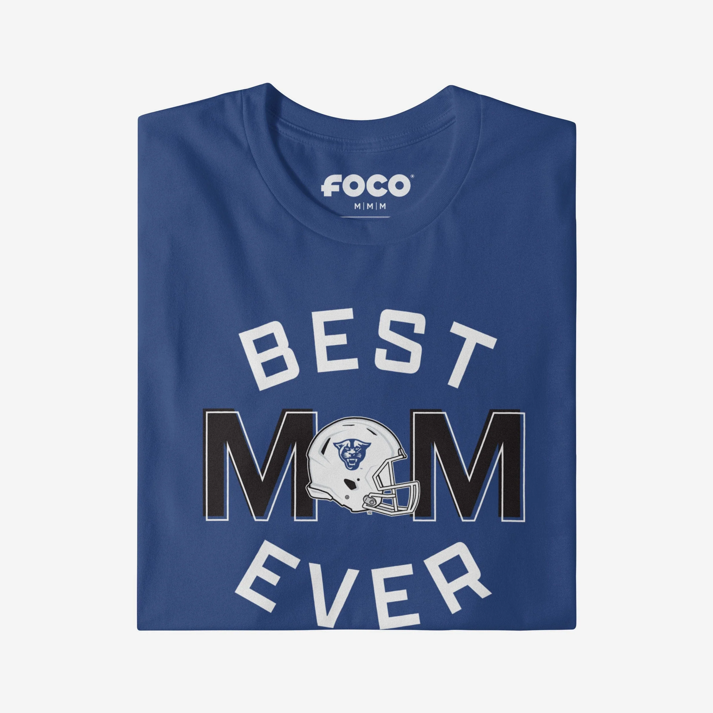 Georgia State Panthers Best Mom Ever Arched T-Shirt - Image 3
