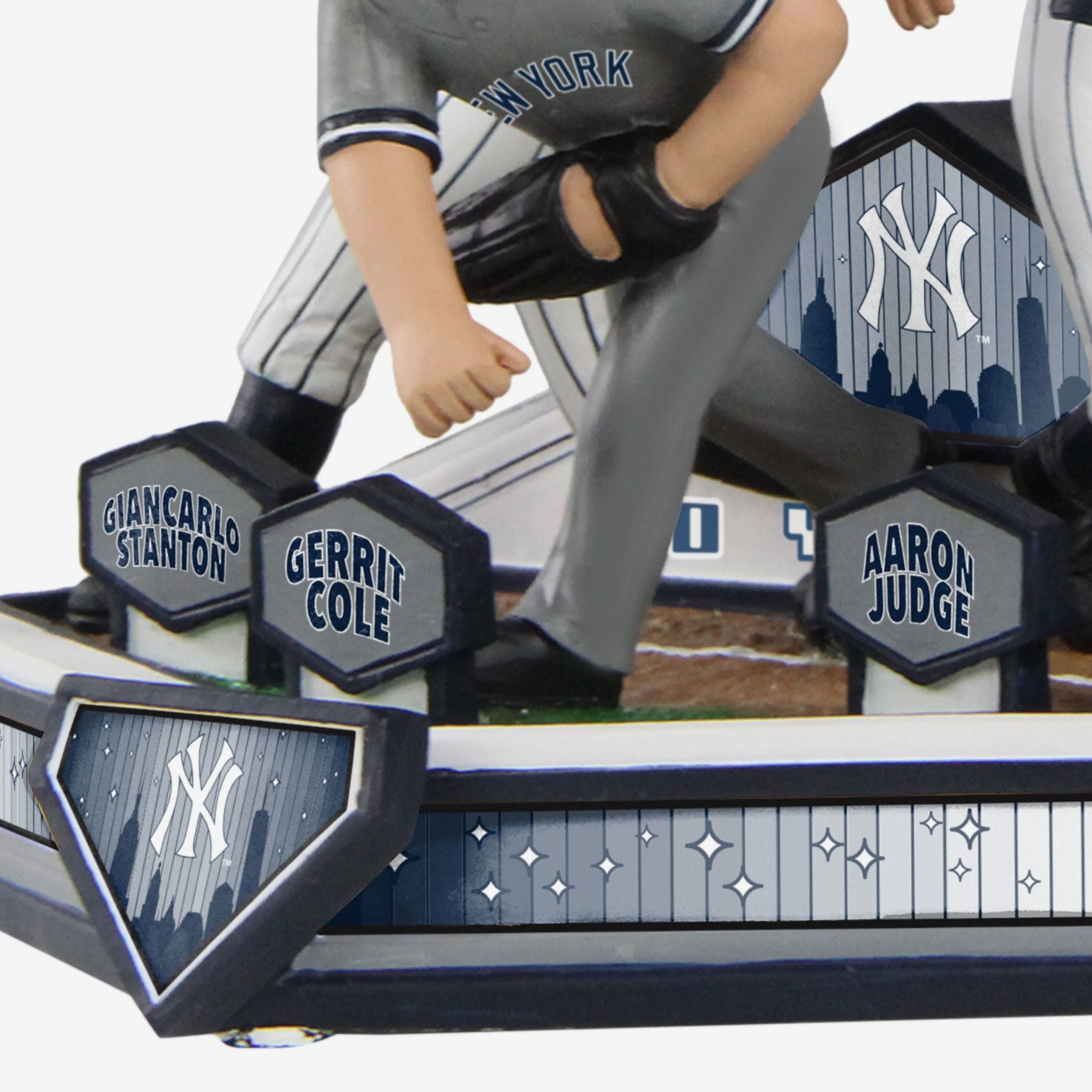 Gerrit Cole & Giancarlo Stanton & Aaron Judge New York Yankees Triple Bobblehead - Image 5
