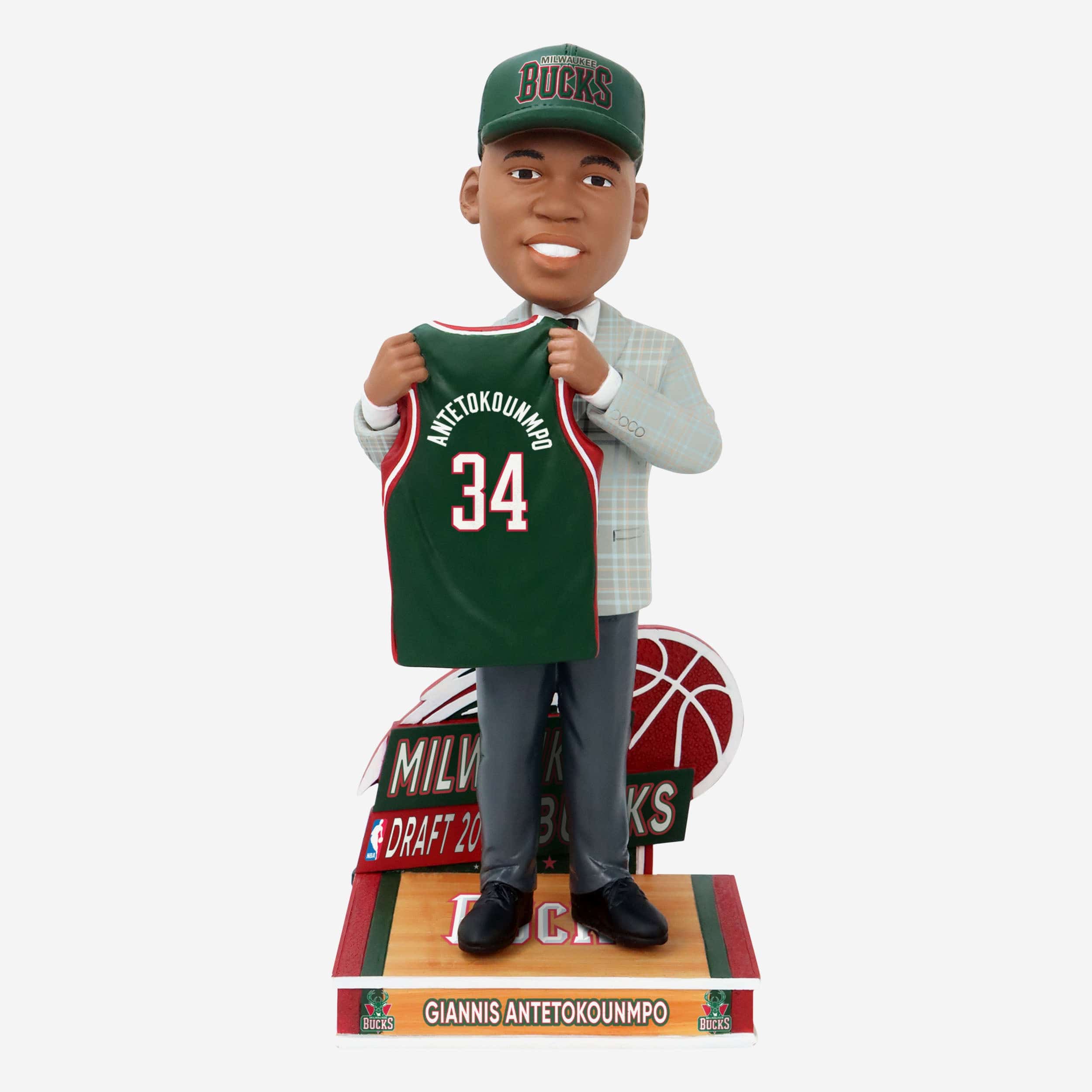 Giannis Antetokounmpo Milwaukee Bucks 2013 Draft Pick Bobblehead