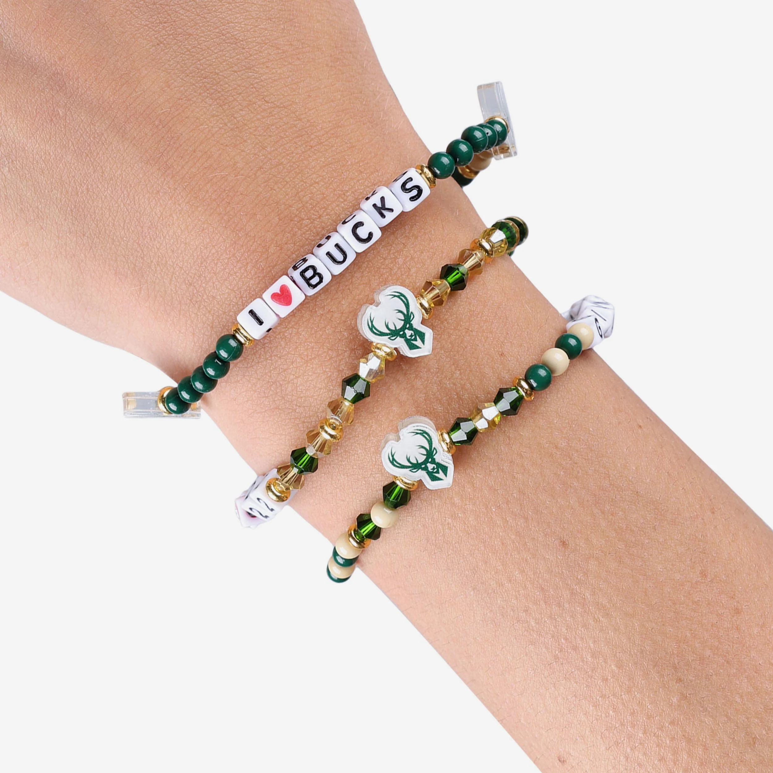 Giannis Antetokounmpo Milwaukee Bucks 3 Pack Player Friendship Bracelet - Image 4