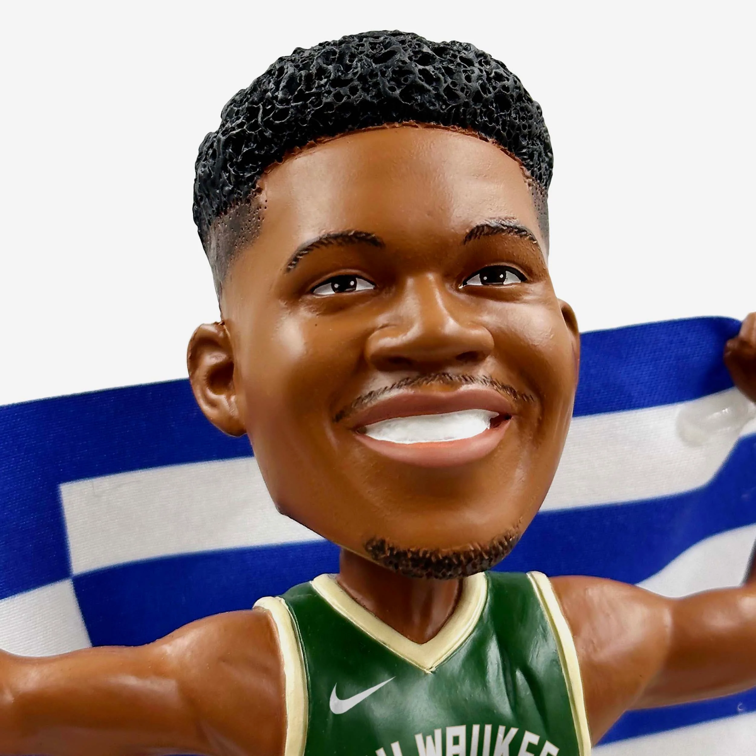 Giannis Antetokounmpo Milwaukee Bucks Greek National Flag International Collection Bobblehead - Image 2