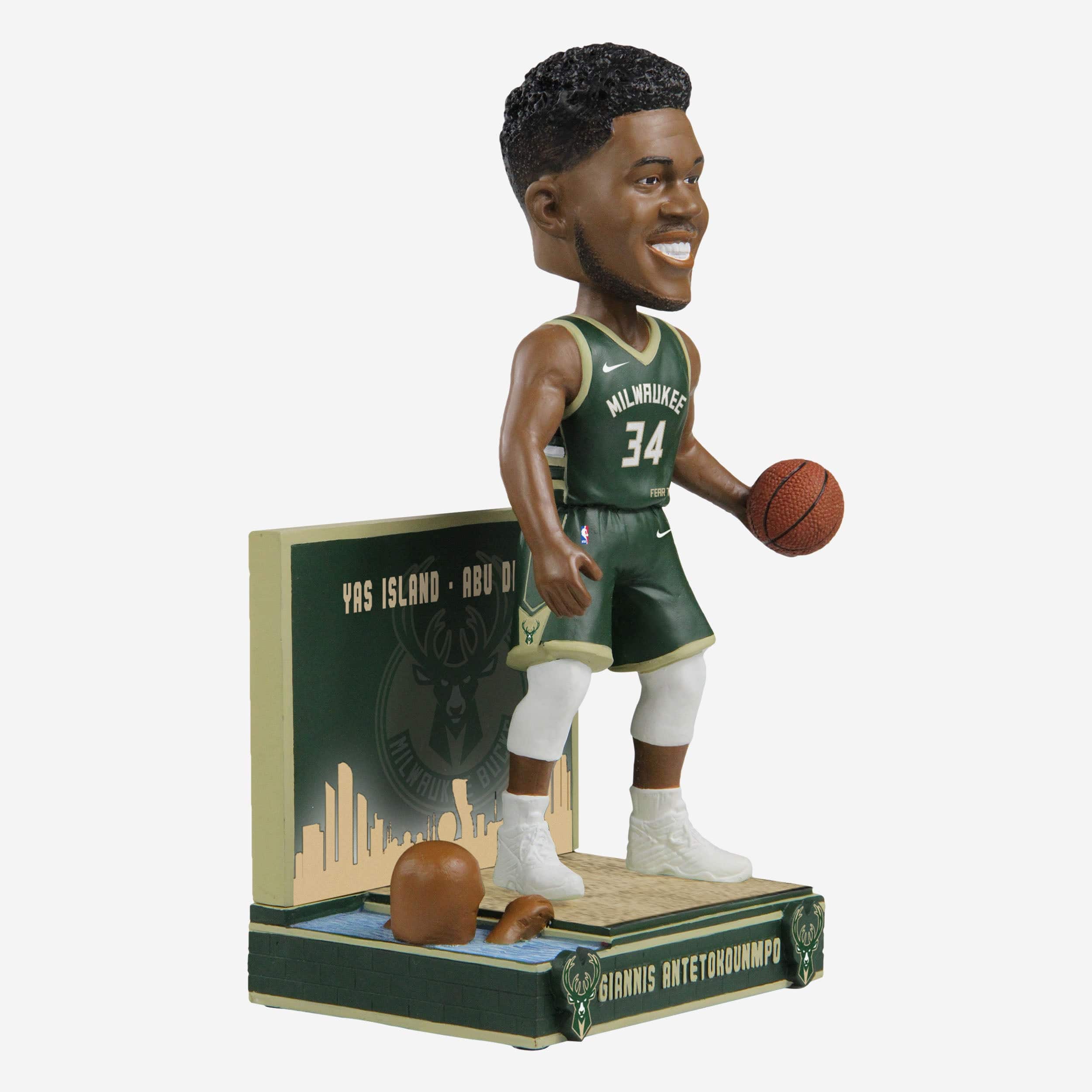 Giannis Antetokounmpo Milwaukee Bucks NBA Abu Dhabi Games 2022 Bobblehead - Image 4