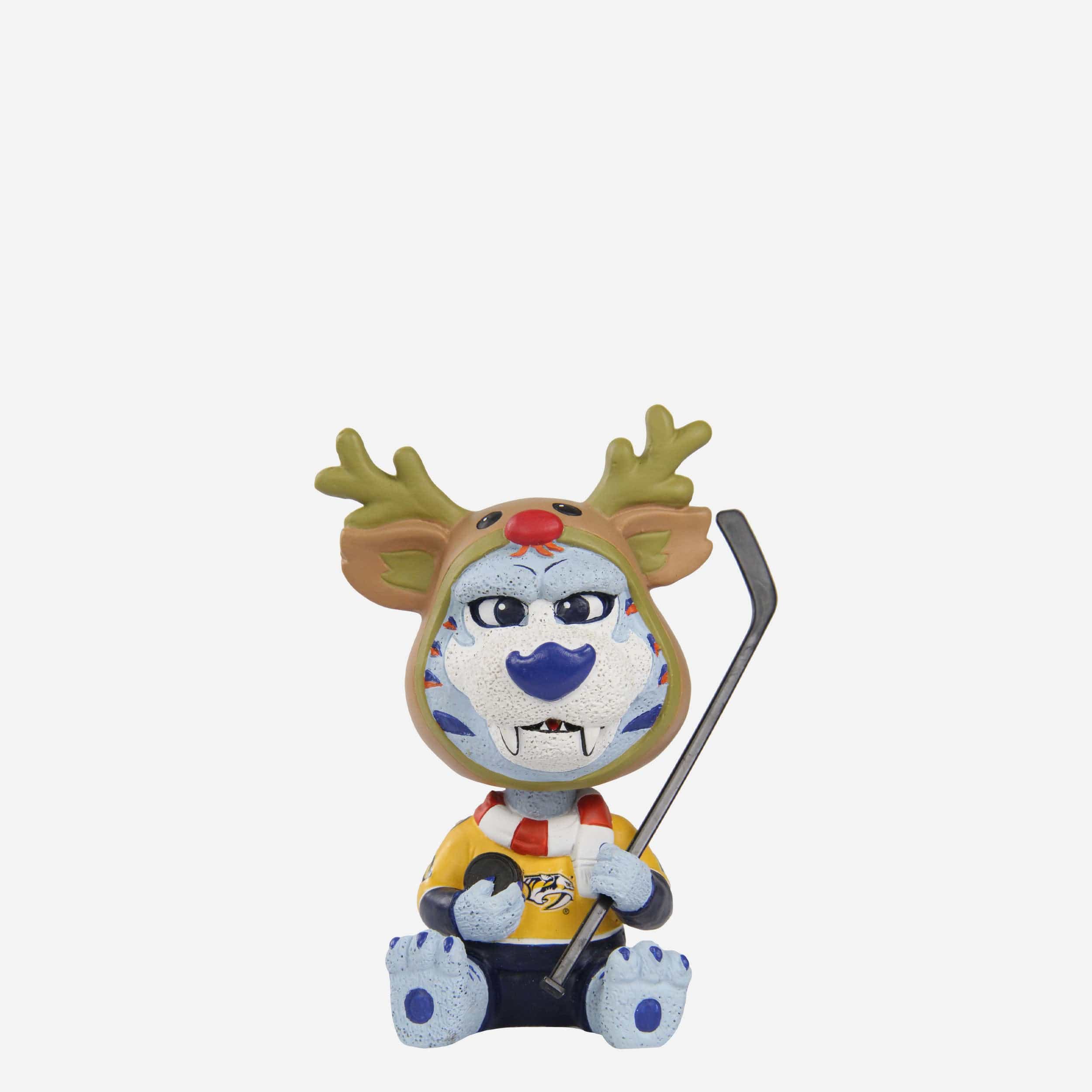 Gnash Nashville Predators Christmas Mascot Bobble Bro Mini Bobblehead