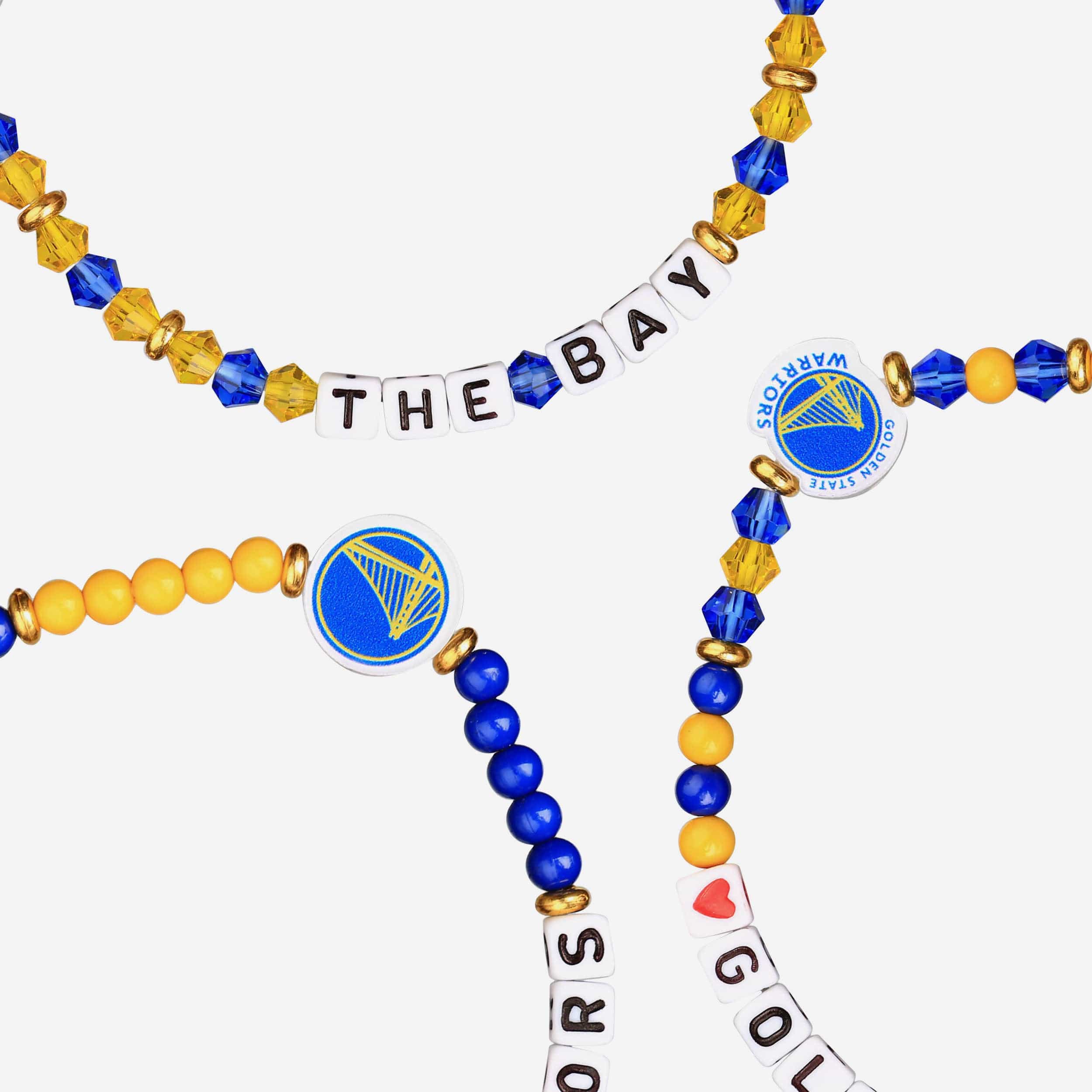 Golden State Warriors 3 Pack Friendship Bracelet - Image 2