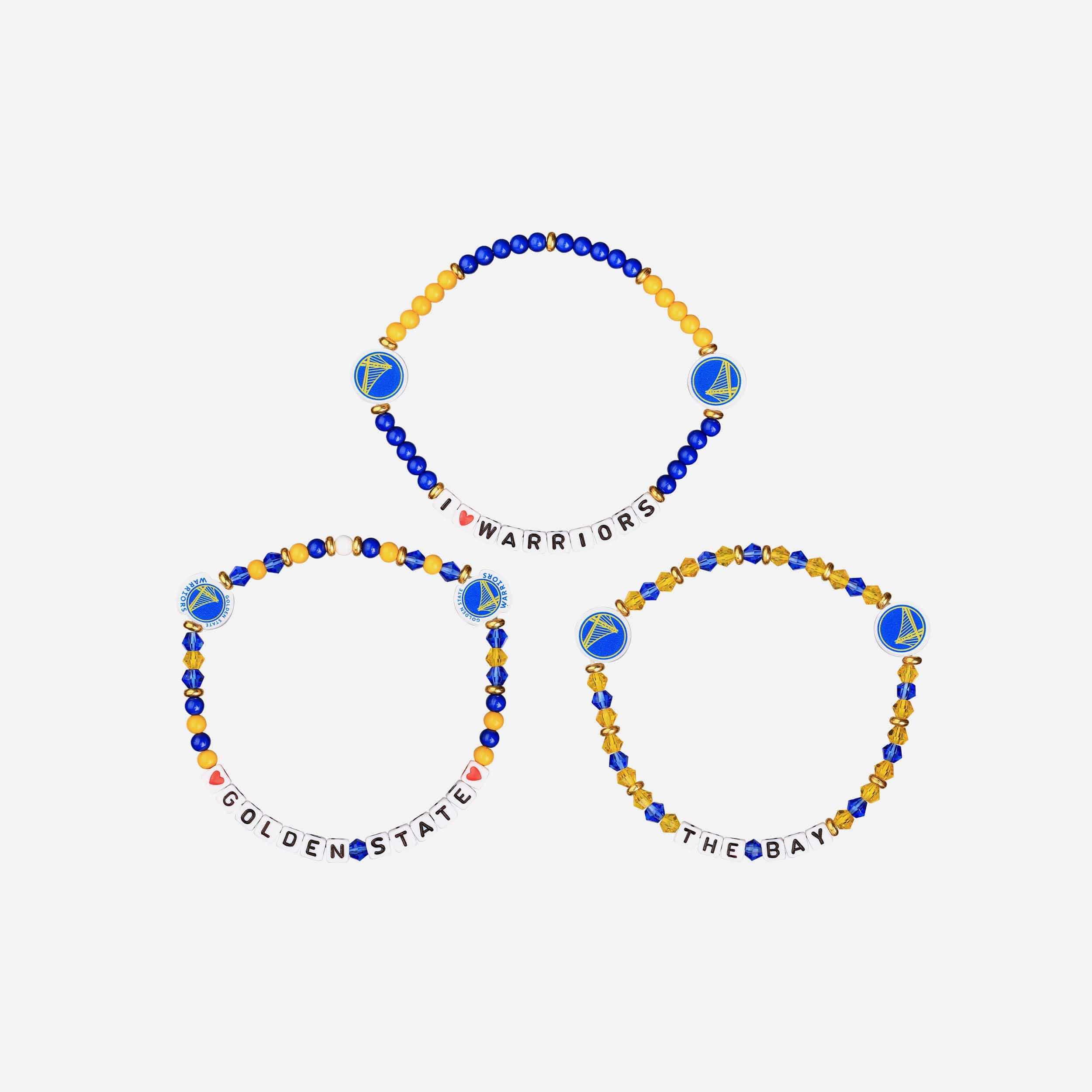 Golden State Warriors 3 Pack Friendship Bracelet - Image 3