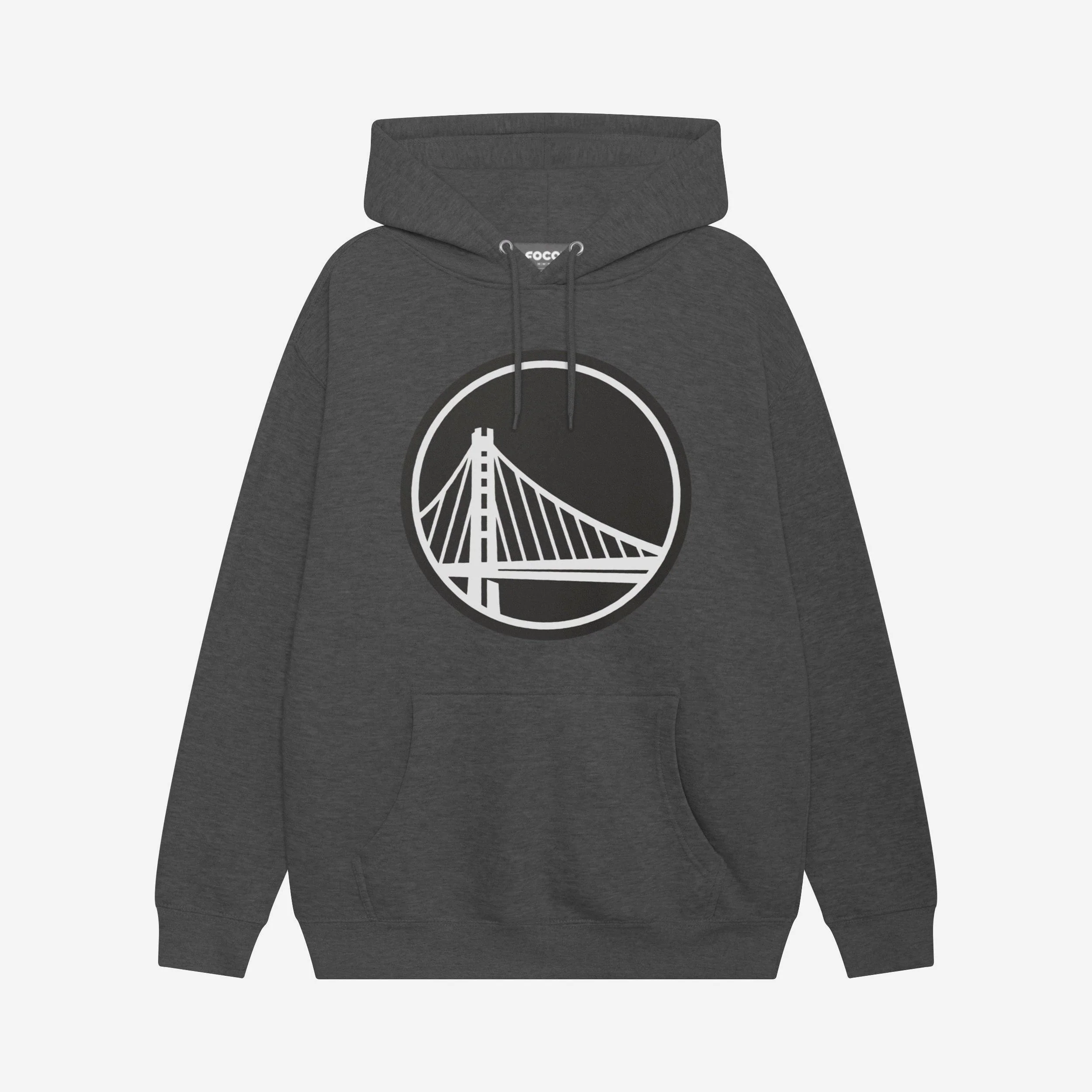 Golden State Warriors Black & White Primary Logo Hoodie