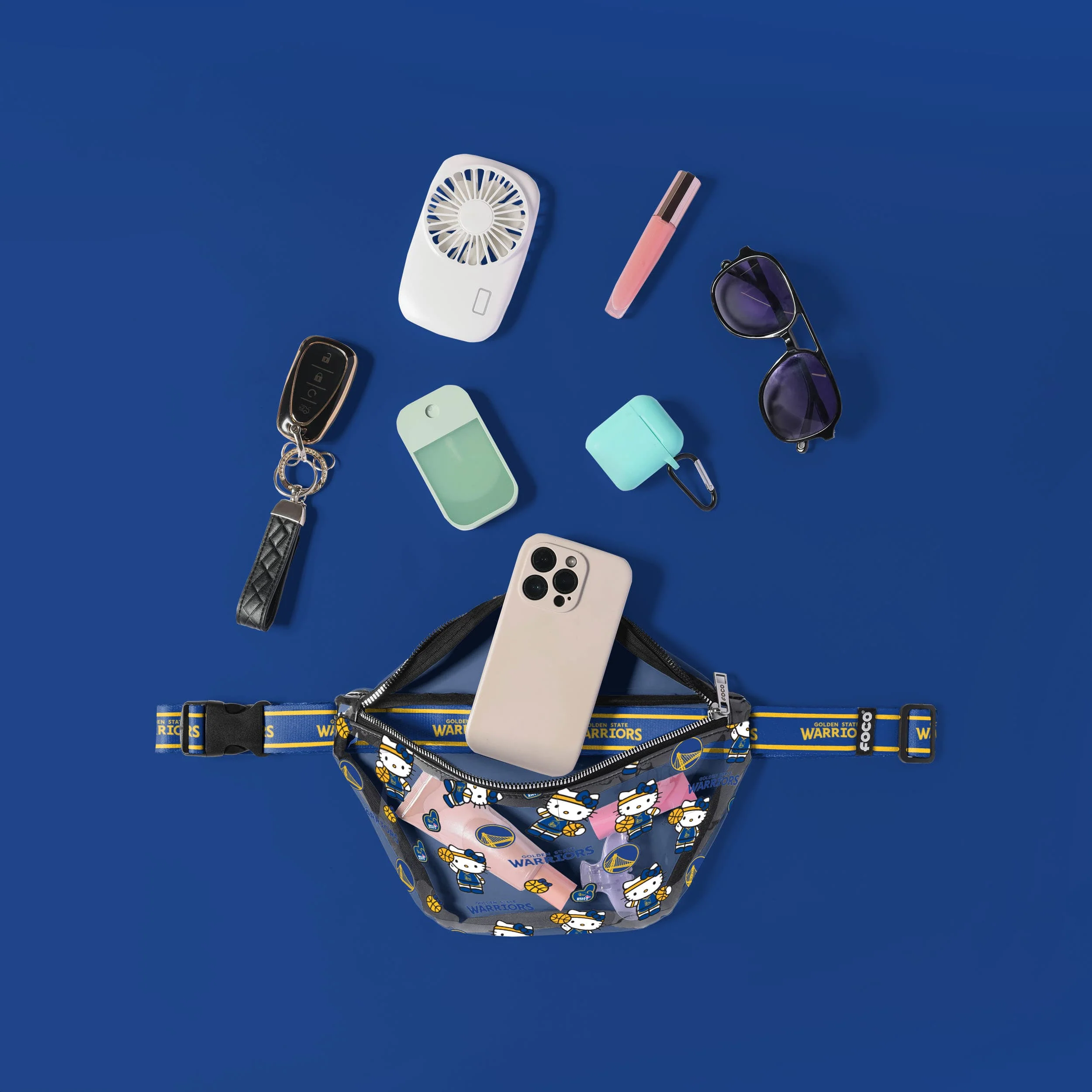 Golden State Warriors Hello Kitty® Clear Fanny Pack - Image 3