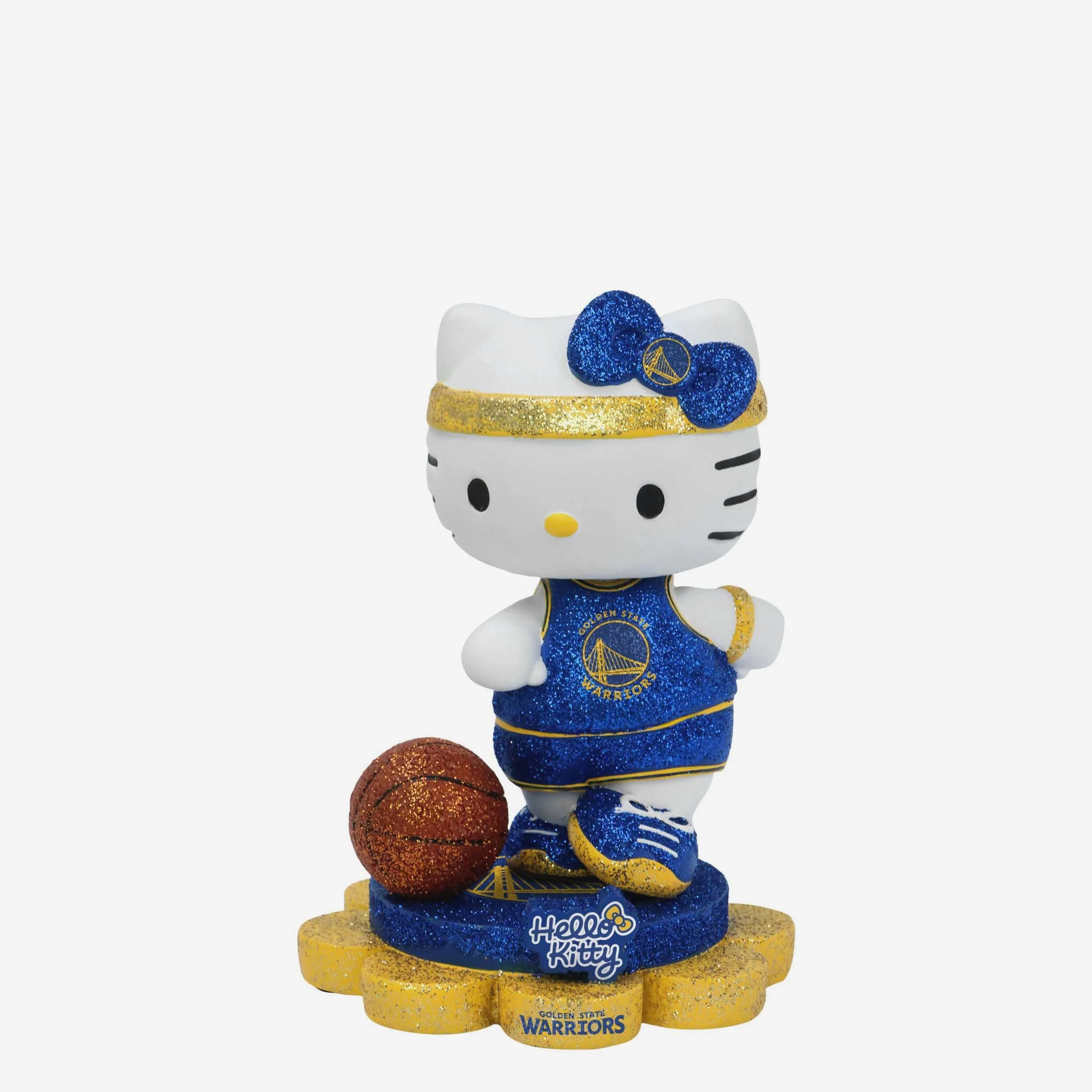 Golden State Warriors Hello Kitty® Glitter Mini Bobblehead
