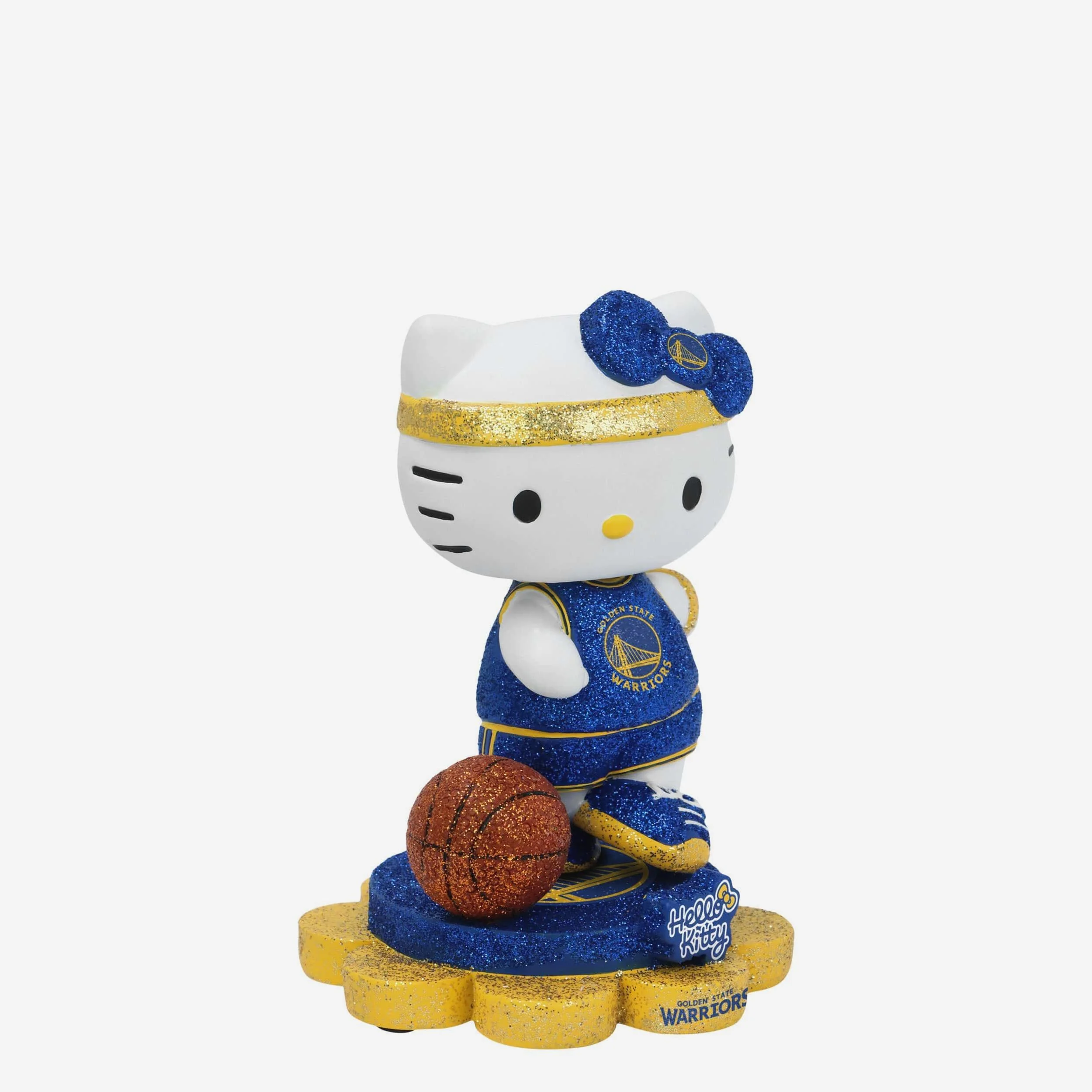 Golden State Warriors Hello Kitty® Glitter Mini Bobblehead - Image 4