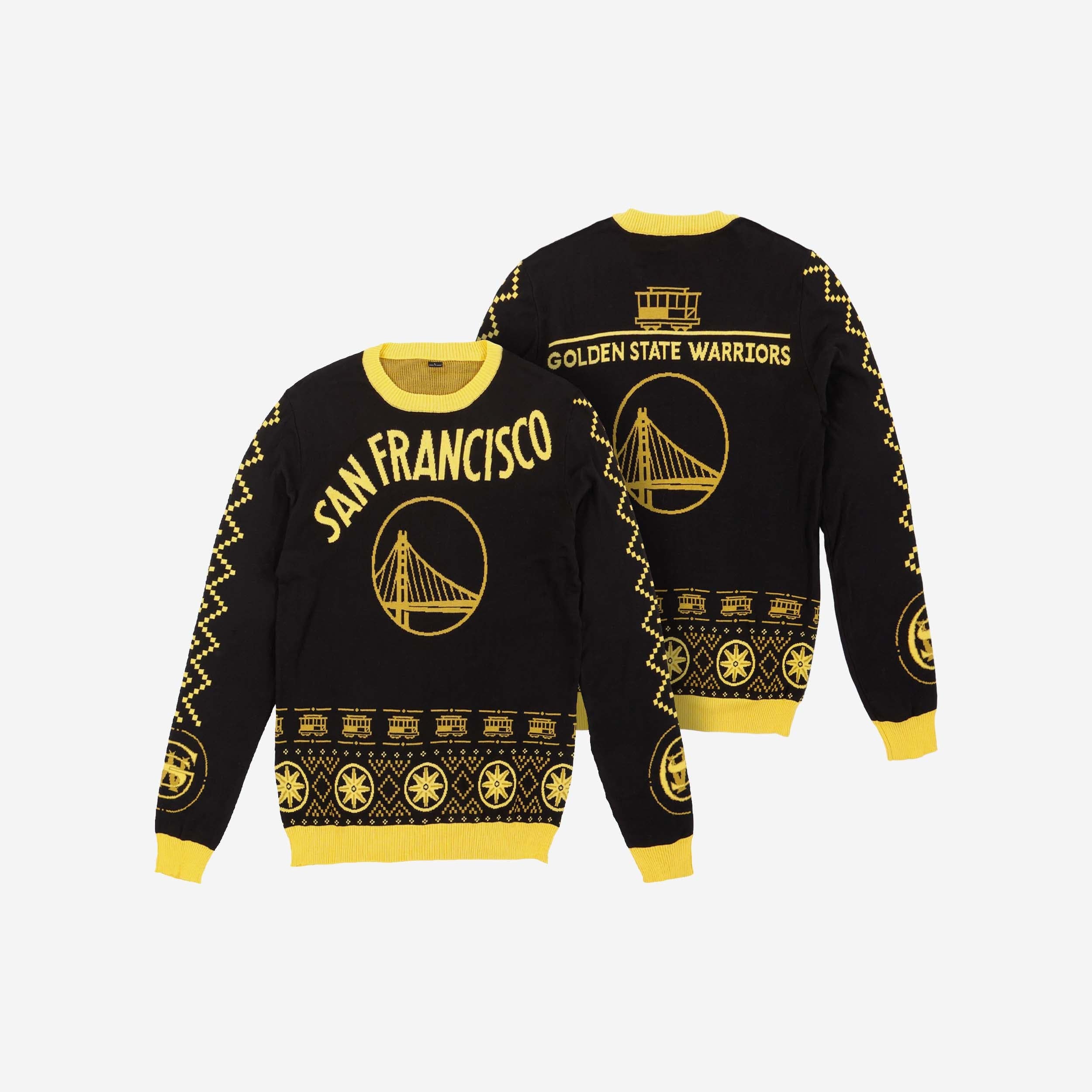 Golden State Warriors Thematic Knit Sweater - Image 3