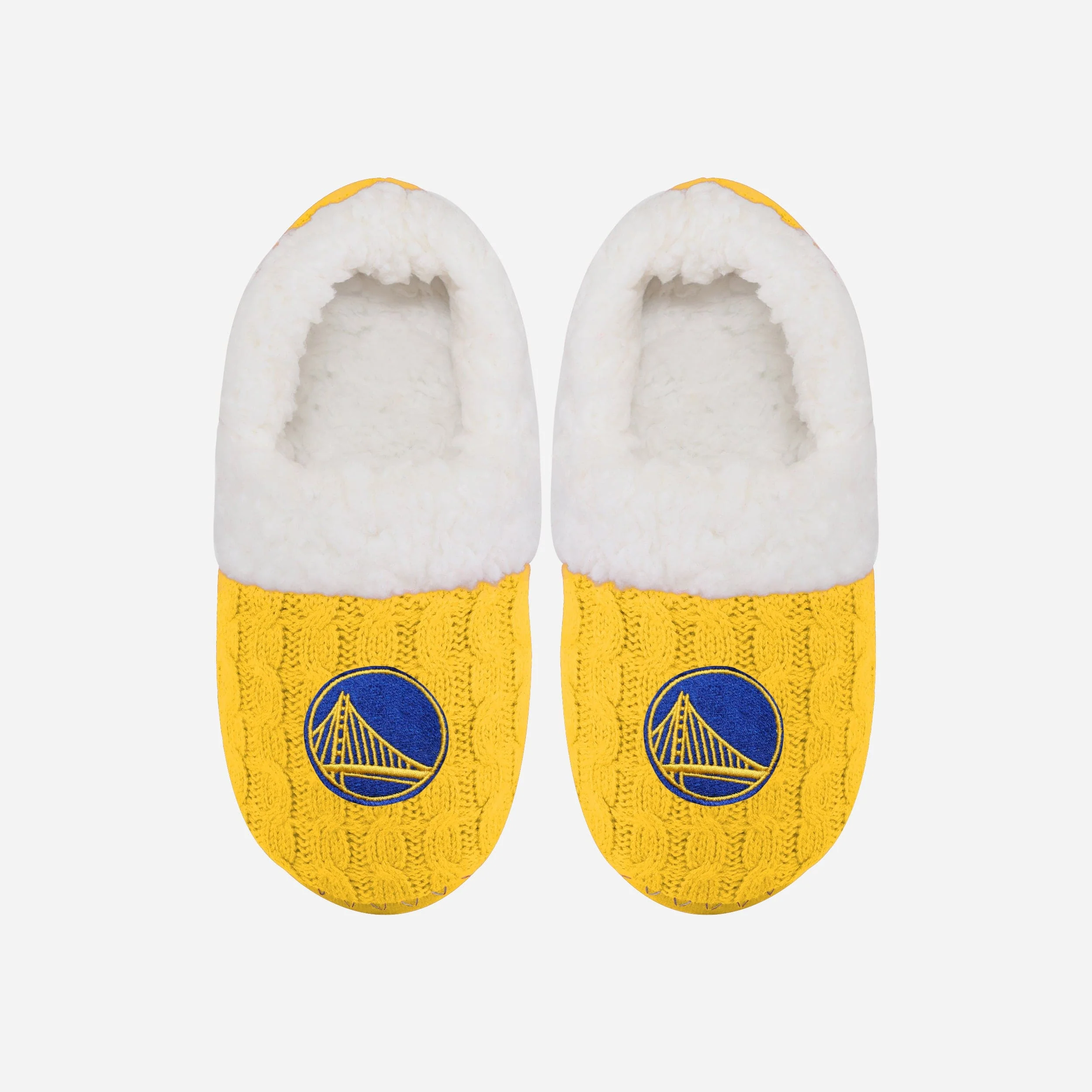 Golden State Warriors Womens Team Color Moccasin Slipper - Image 2