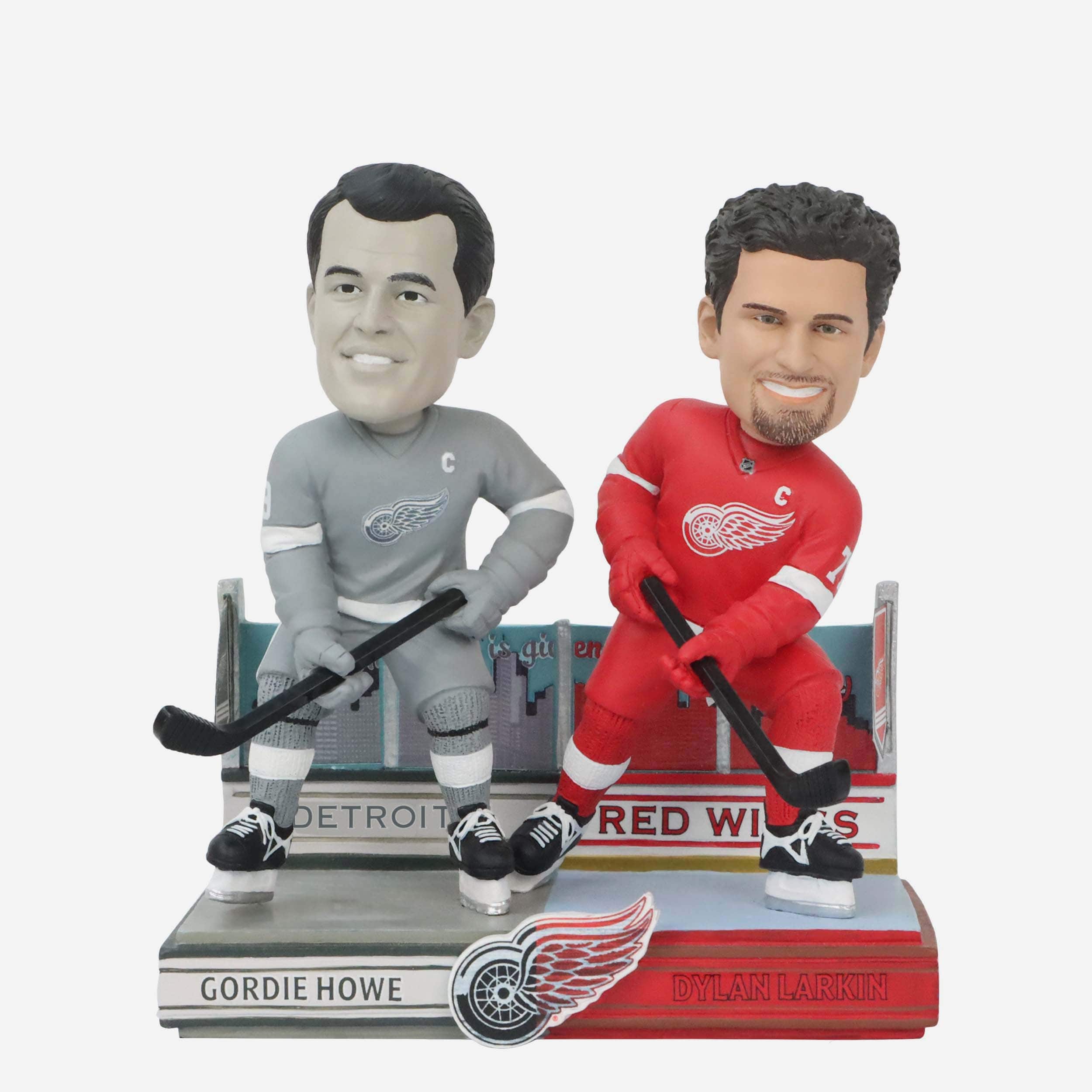 Gordie Howe & Dylan Larkin Detroit Red Wings Then and Now Bobblehead