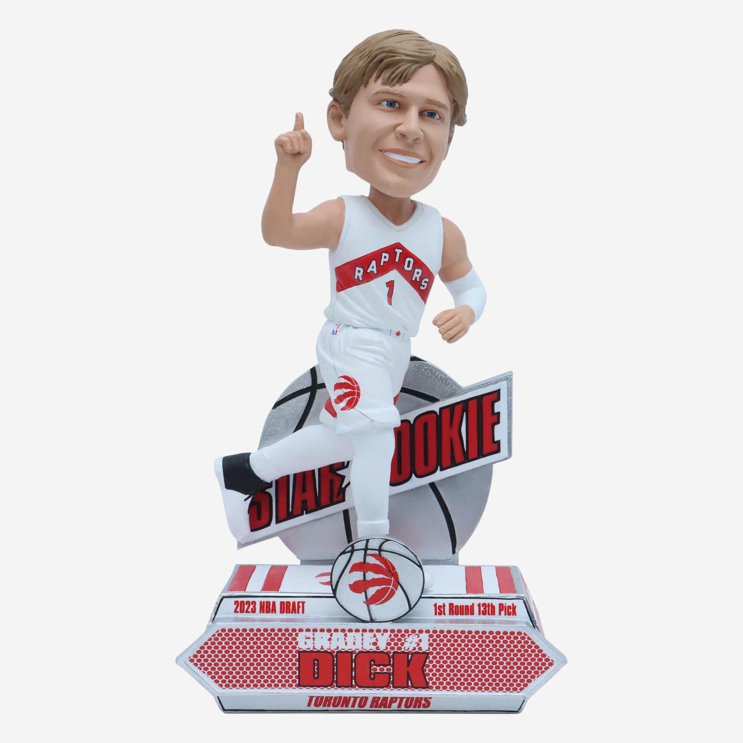 Gradey Dick Toronto Raptors 2023 Rookie Series Bobblehead
