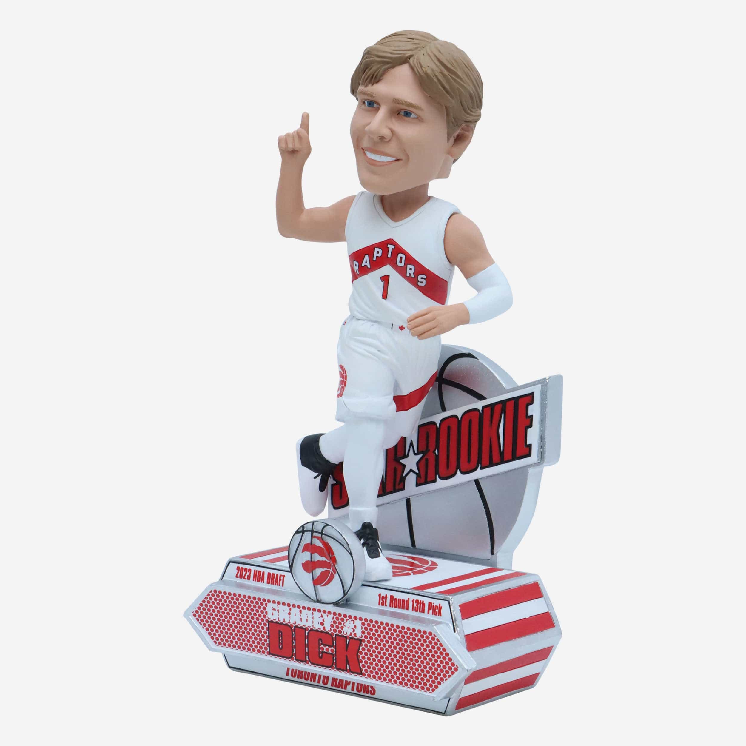 Gradey Dick Toronto Raptors 2023 Rookie Series Bobblehead - Image 4