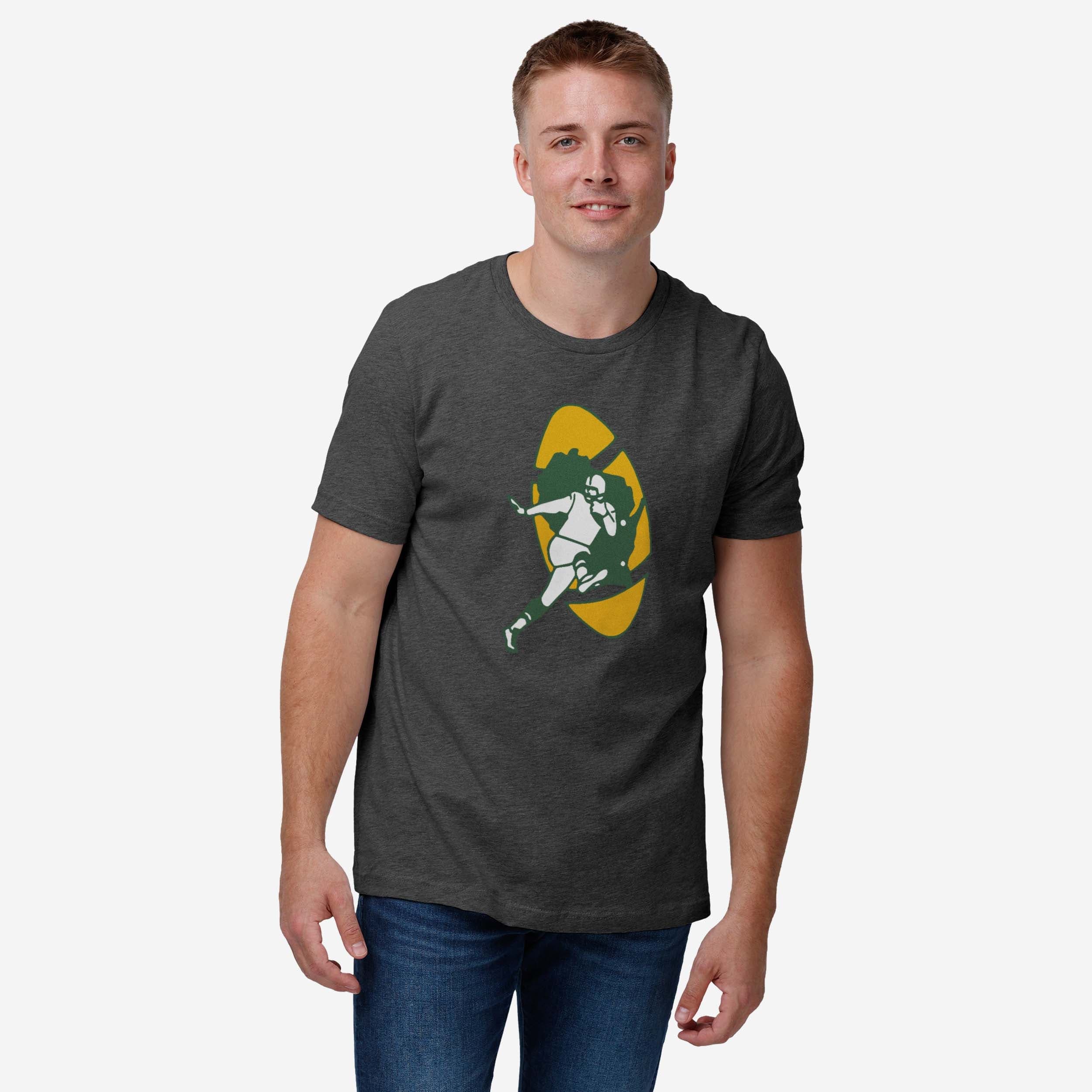 Green Bay Packers 1961 Retro Logo T-Shirt - Image 6